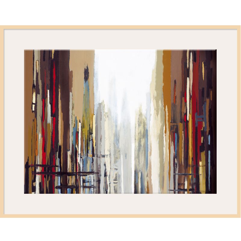Urban Abstract 1, Light Frame, 82 x 110cm at John Lewis