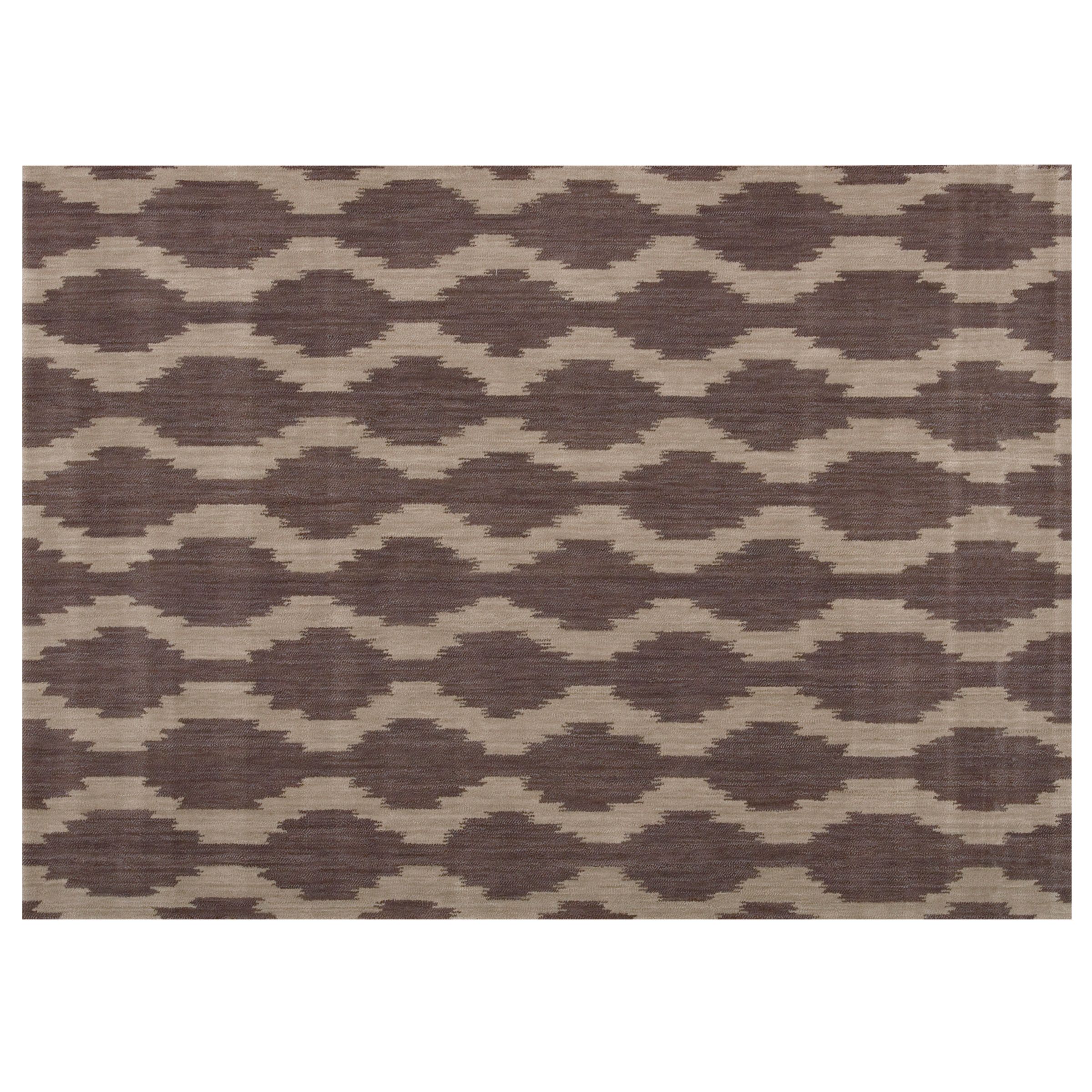 Calvin Klein Ikat Rug, Cream/Purple at John Lewis