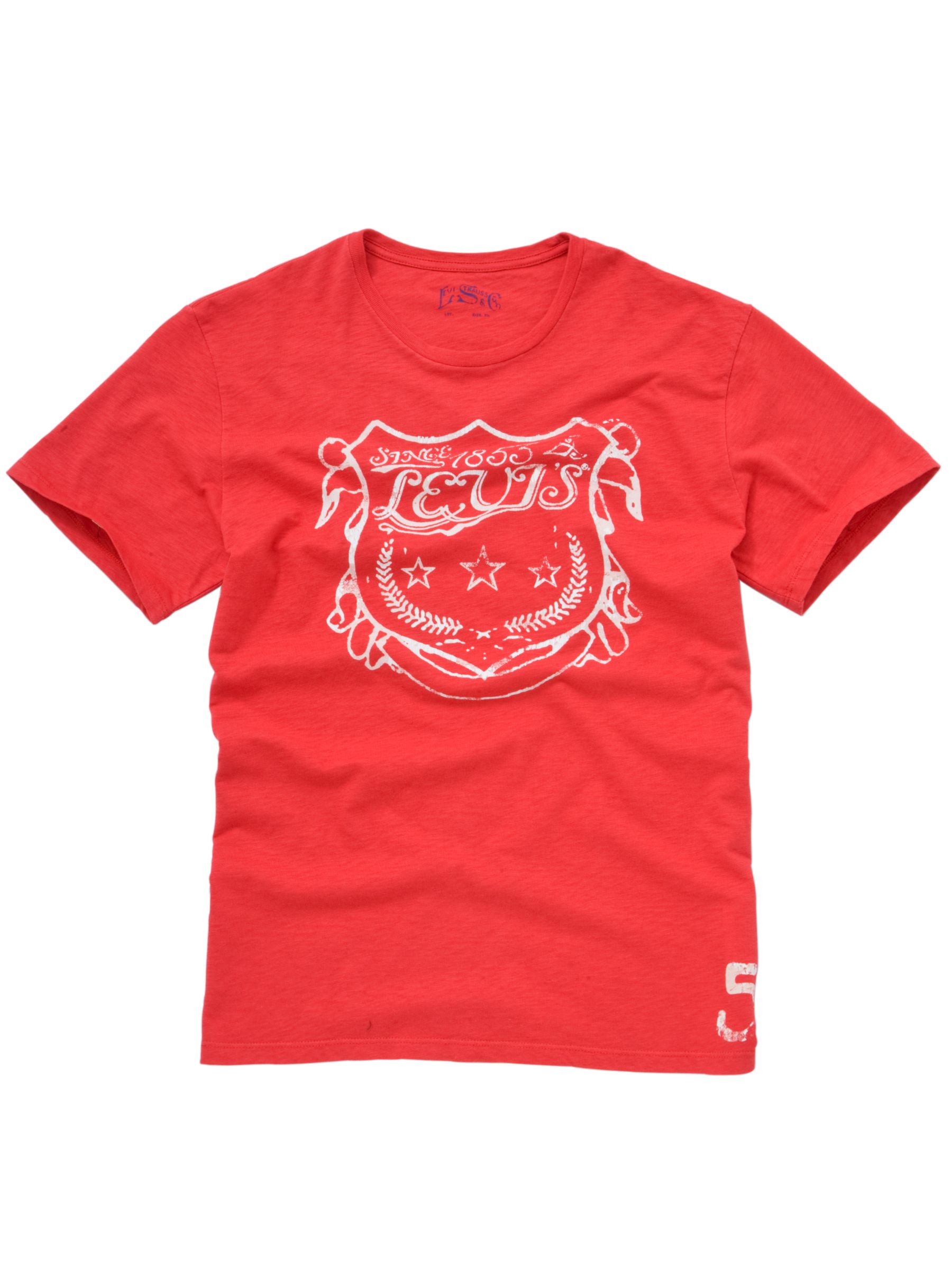 Crest Logo T-shirt, Red