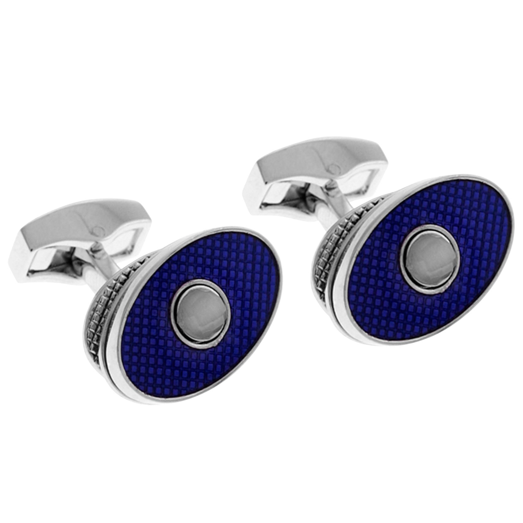 Spinner Oval Cufflinks, Purple