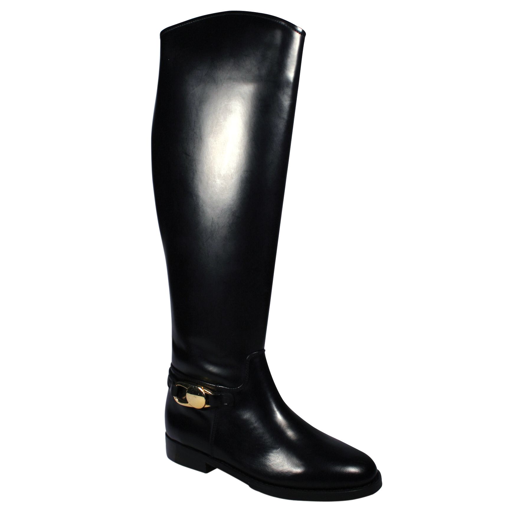 Ted Baker Giana Long Riding Boots, Black at John Lewis