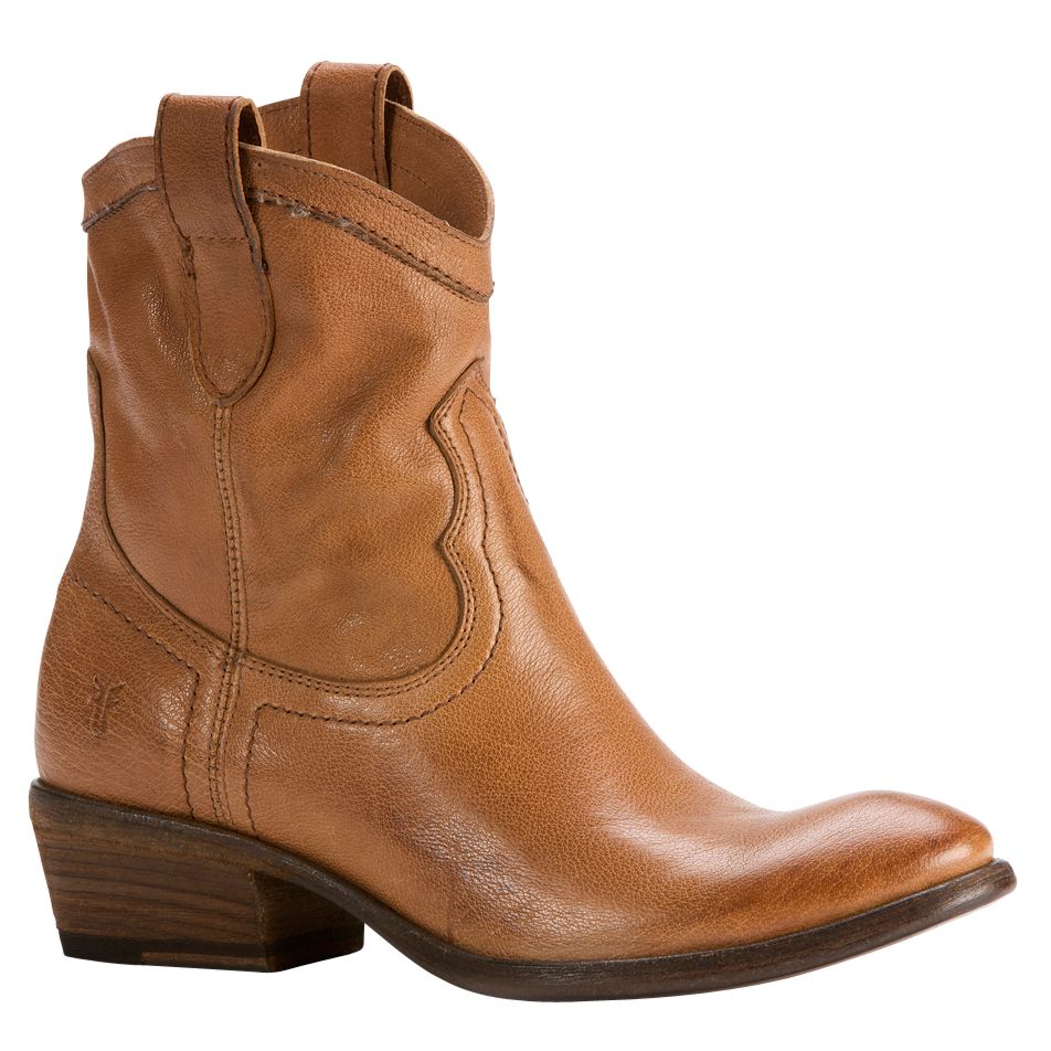 Frye Carson Shortie Pull On Boots, Tan at JohnLewis