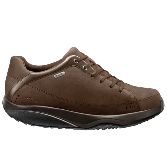 MBT Vizuri GTX Women's Leather Shoes, Brown at John Lewis