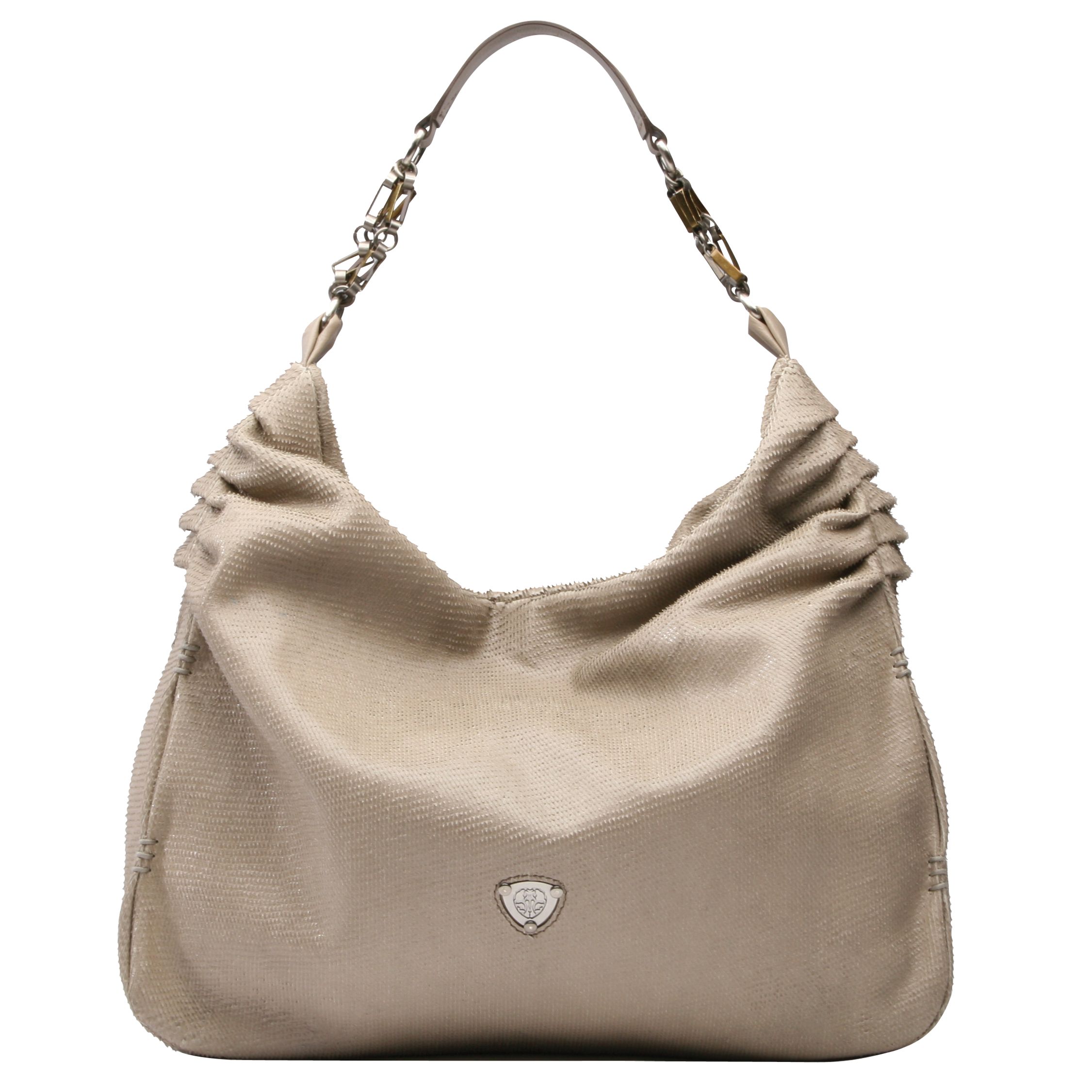 Ameko Aki Snake Shoulder Bag, Grey at JohnLewis