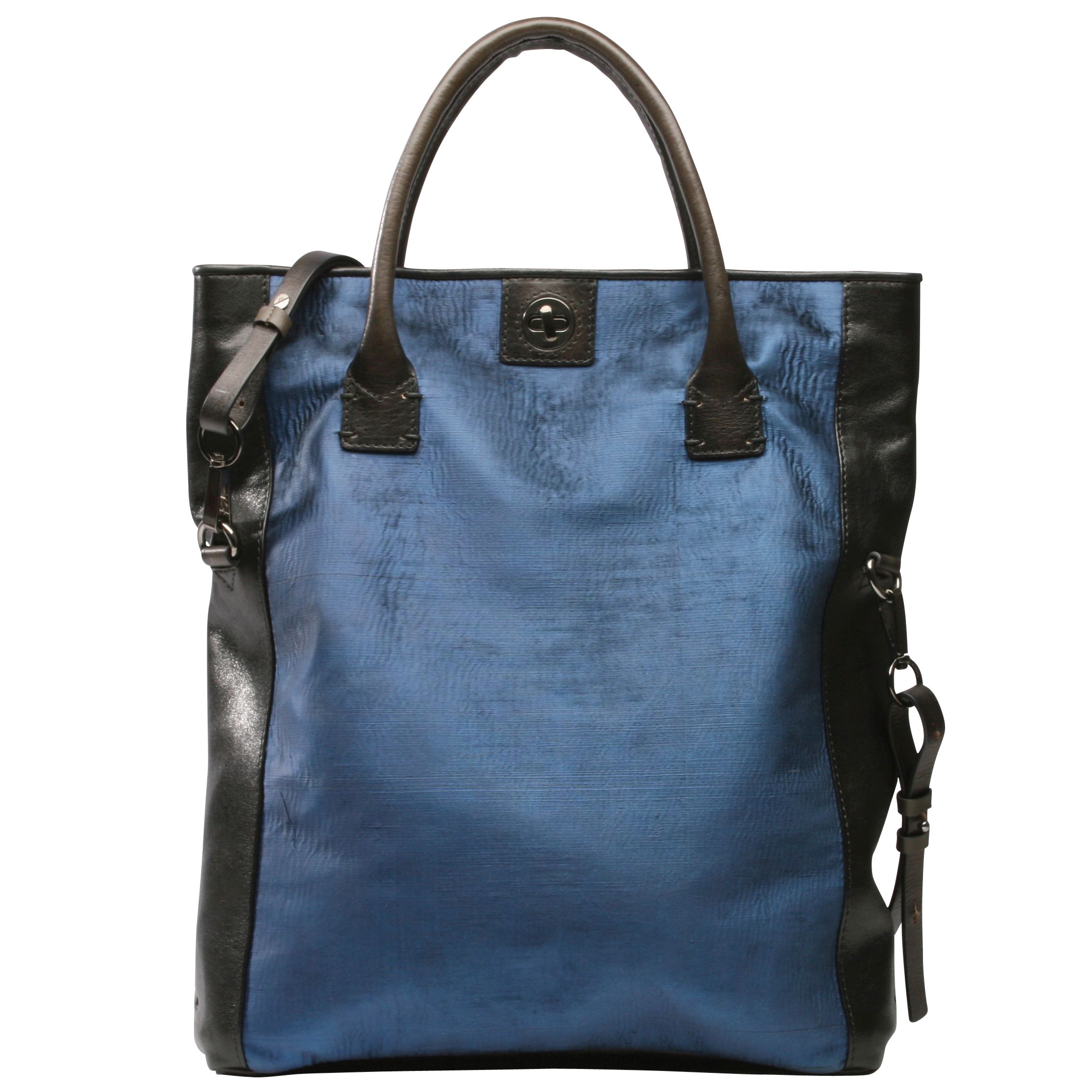 Ameko Iden Foldover Shopper, Blue at John Lewis