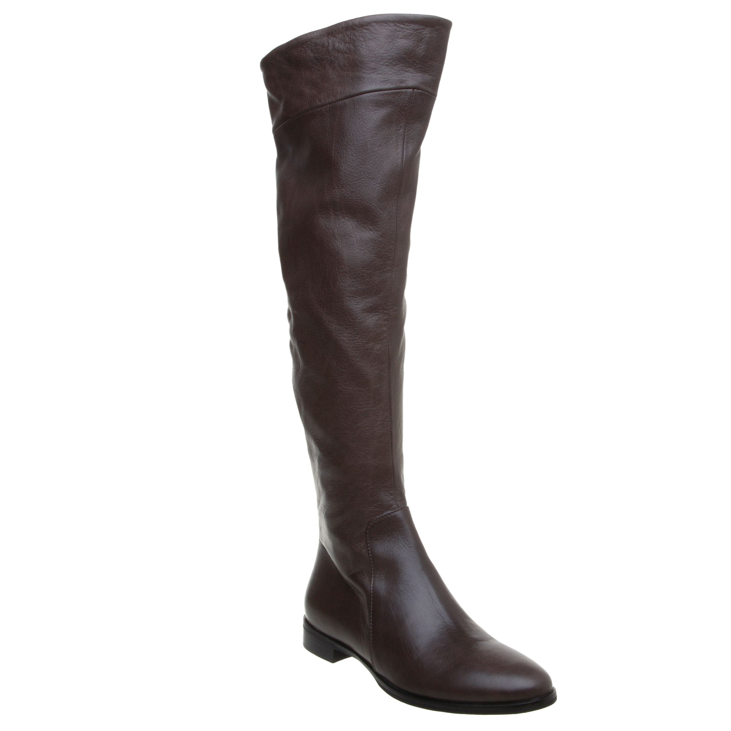 Pied A Terre Palmer Over-The-Knee Leather Boots, Taupe, 4 at John Lewis