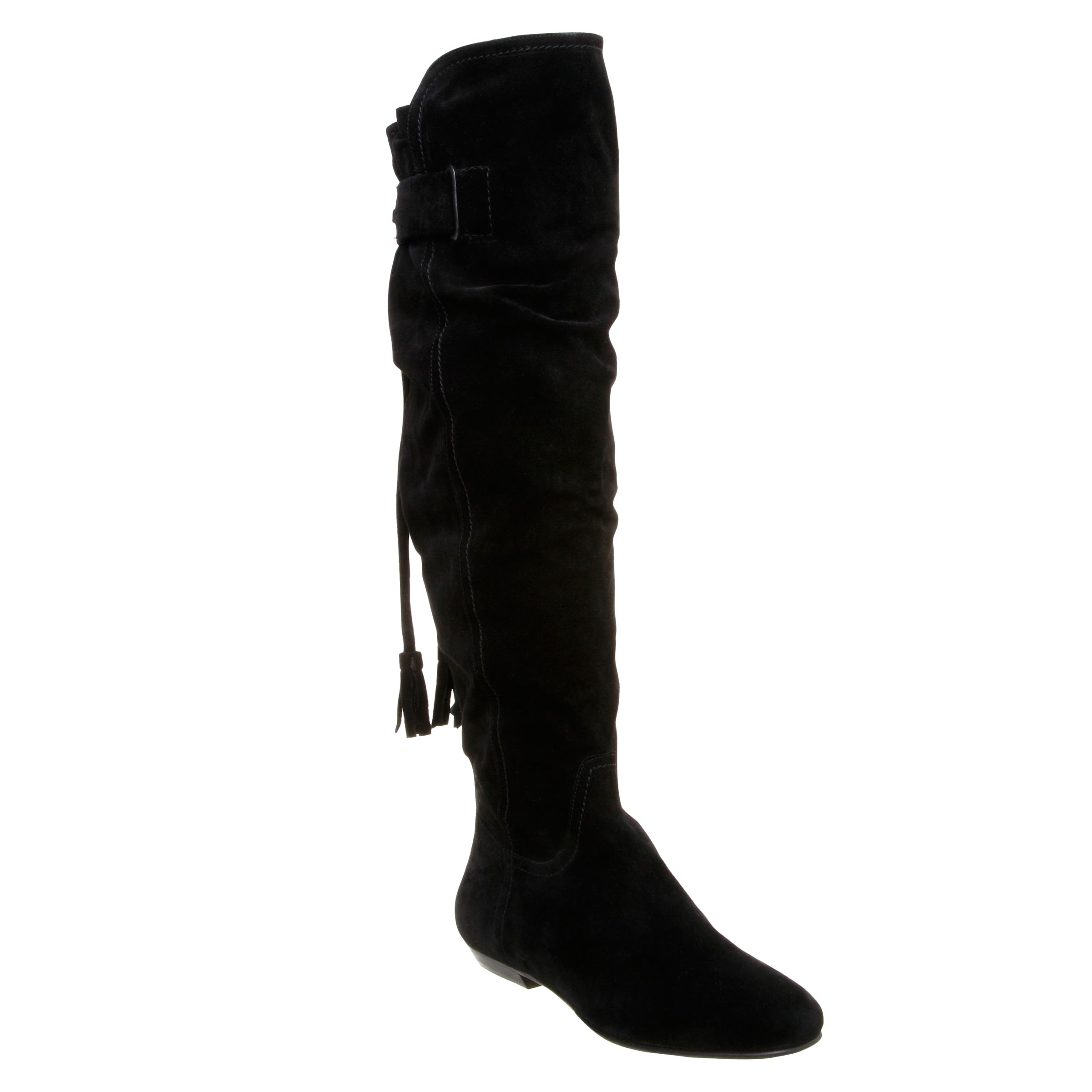 Pied A Terre Periton Ruched Lace Up Back Boots, Black at John Lewis