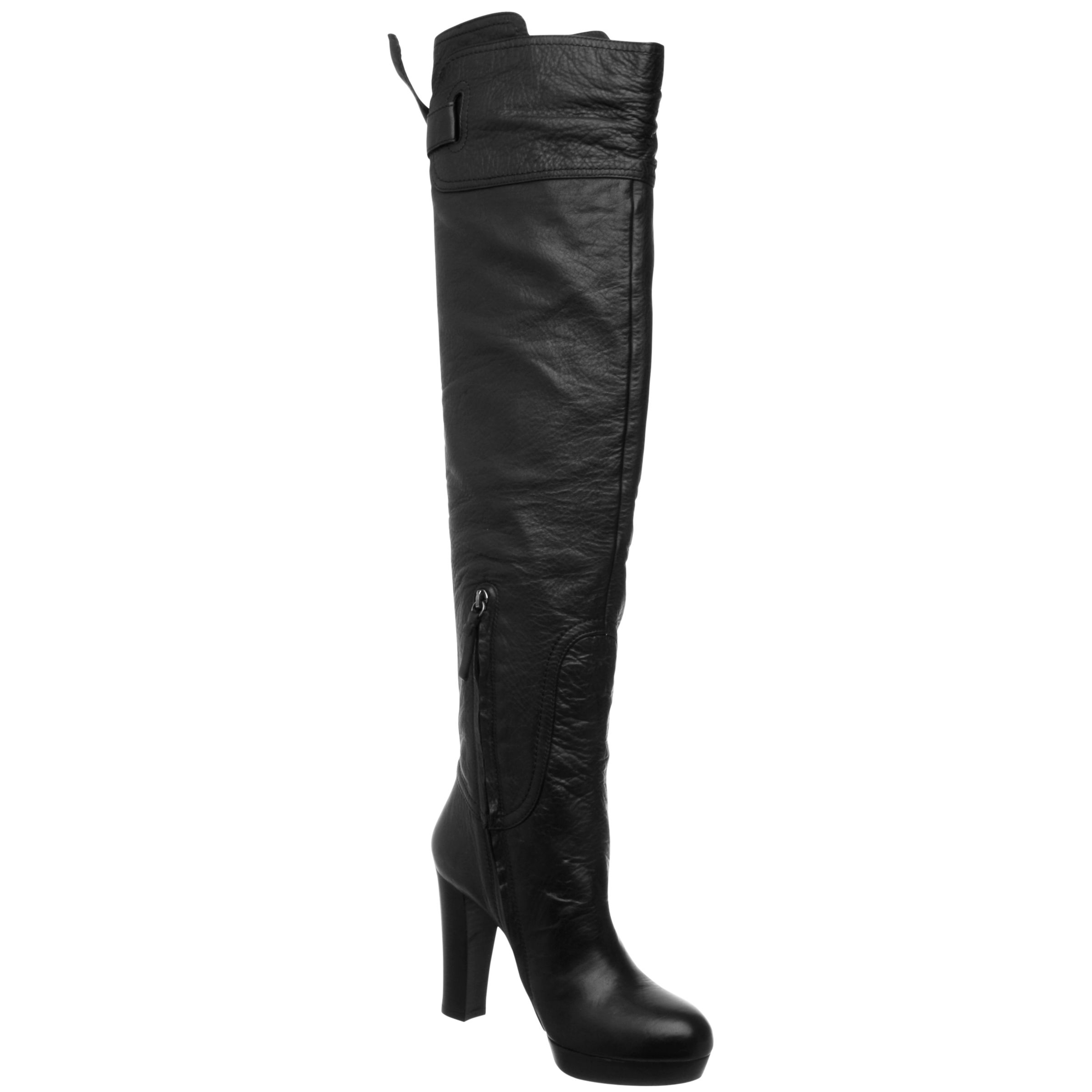 Pied A Terre Riviere Over The Knee Boots, Black at JohnLewis