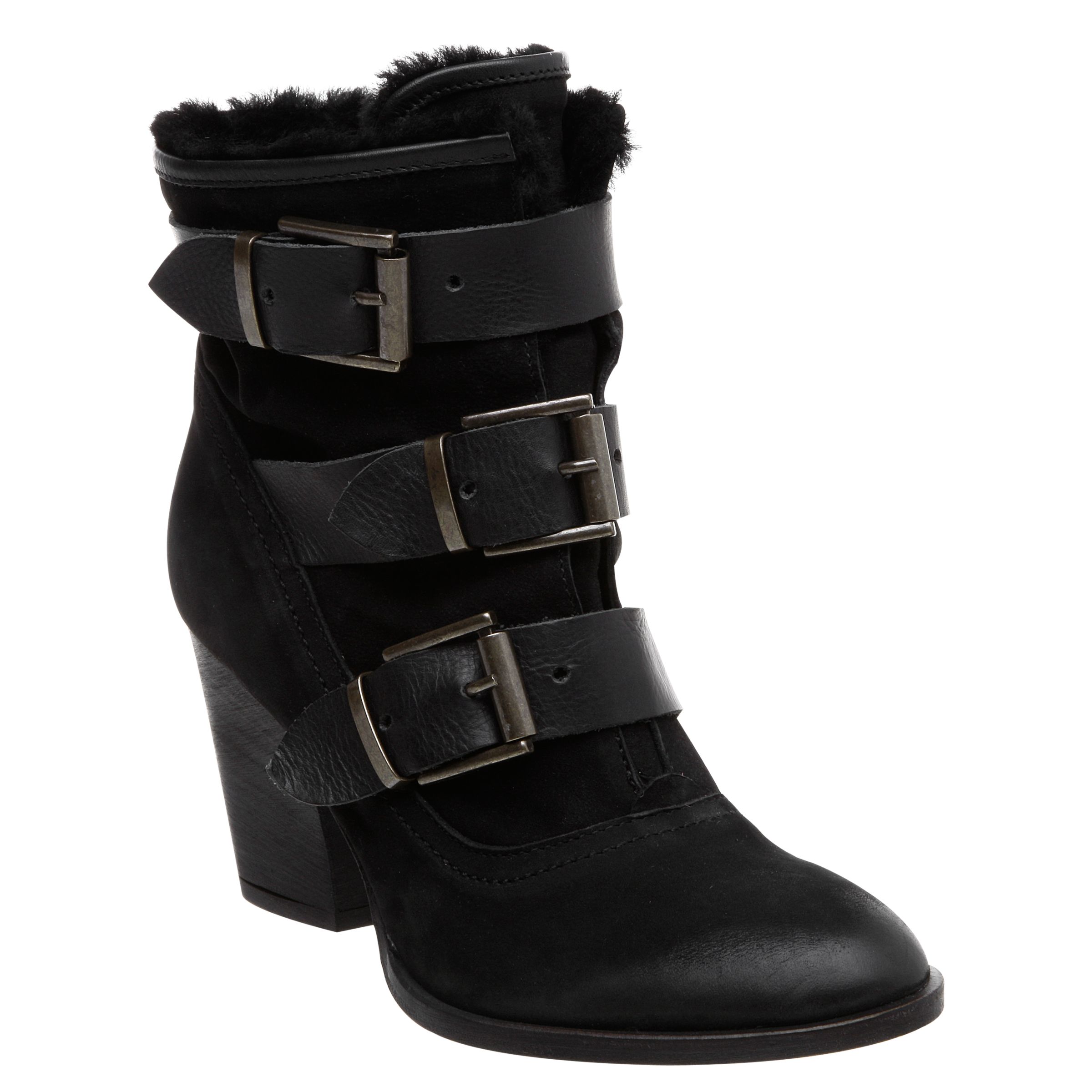 Pied A Terre O'Hanian Multi Strap Ankle Boots, Black at John Lewis
