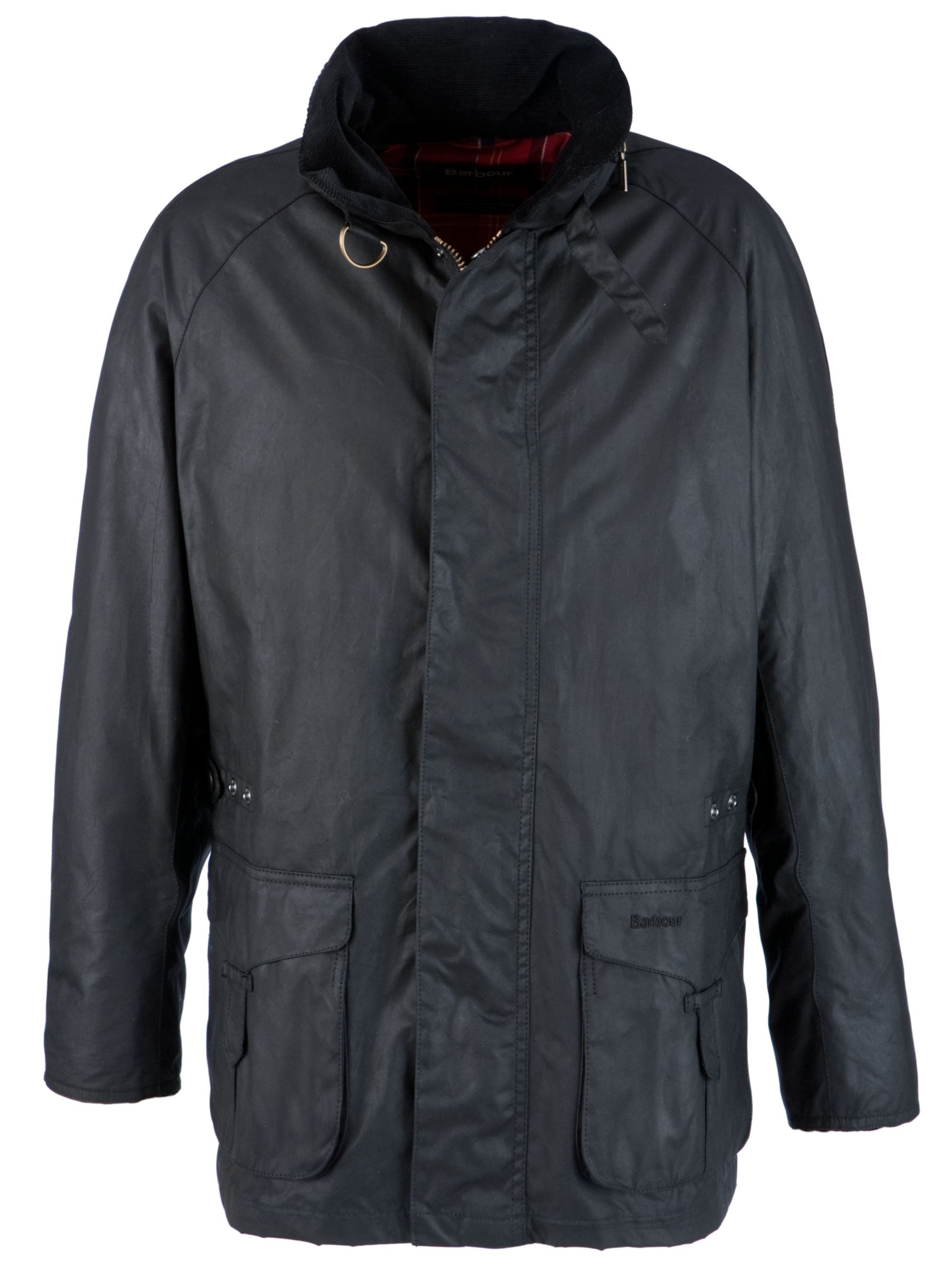 Barbour Chesterhope Wax Jacket, Black, M at John Lewis