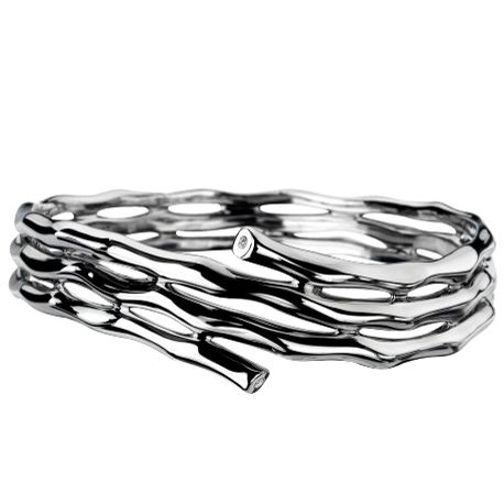 Hot Diamonds Ionia Wrap Silver Bangle at John Lewis