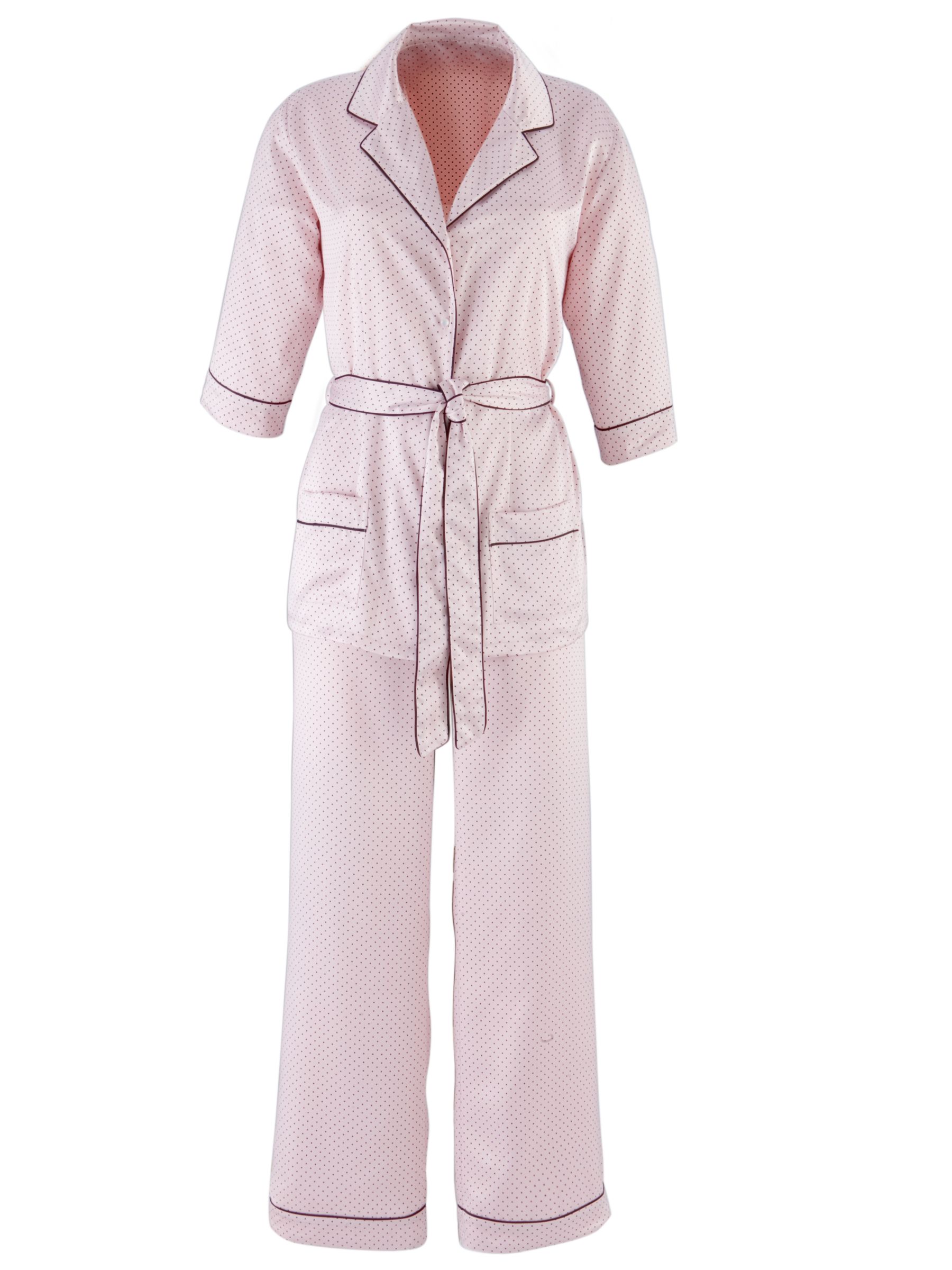 John Lewis Women Ava Spot Print Satin Pyjamas Shell