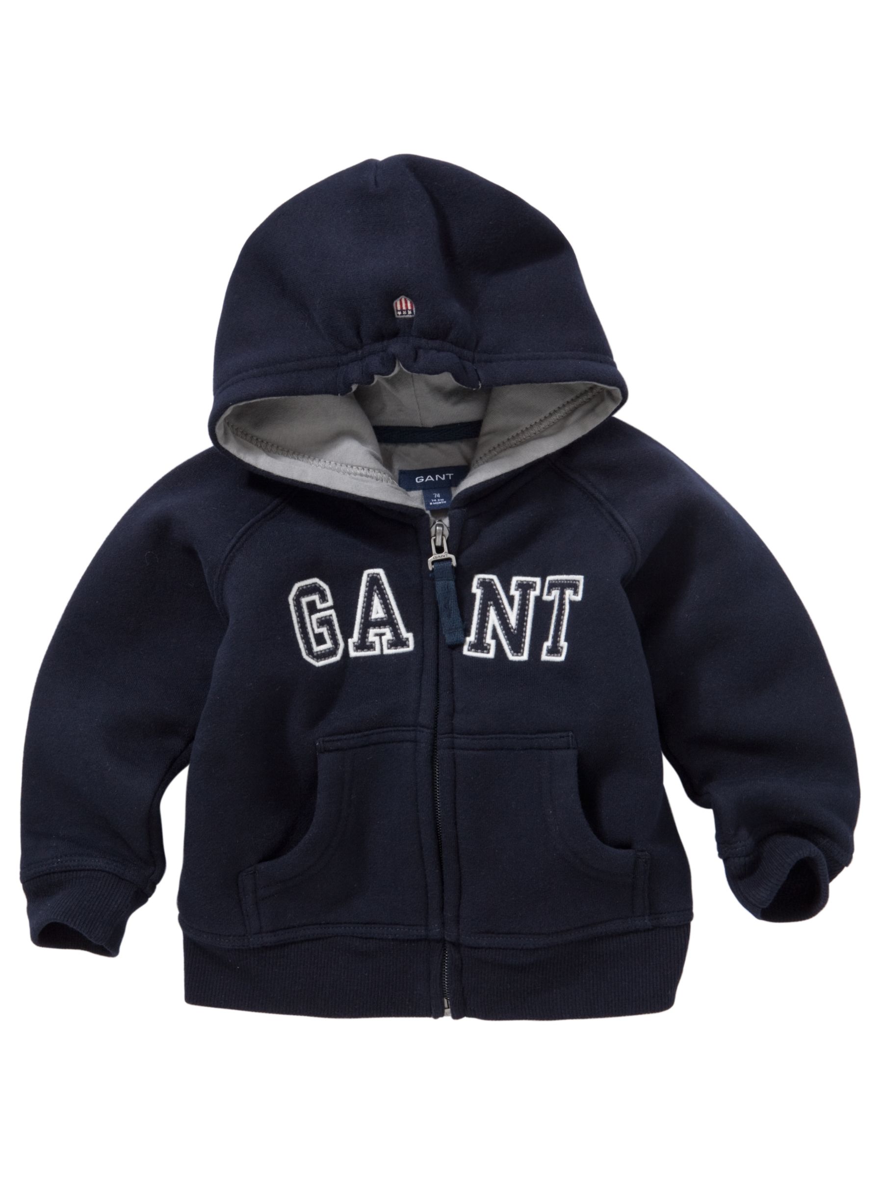 Gant Basic Zip Hoody Navy