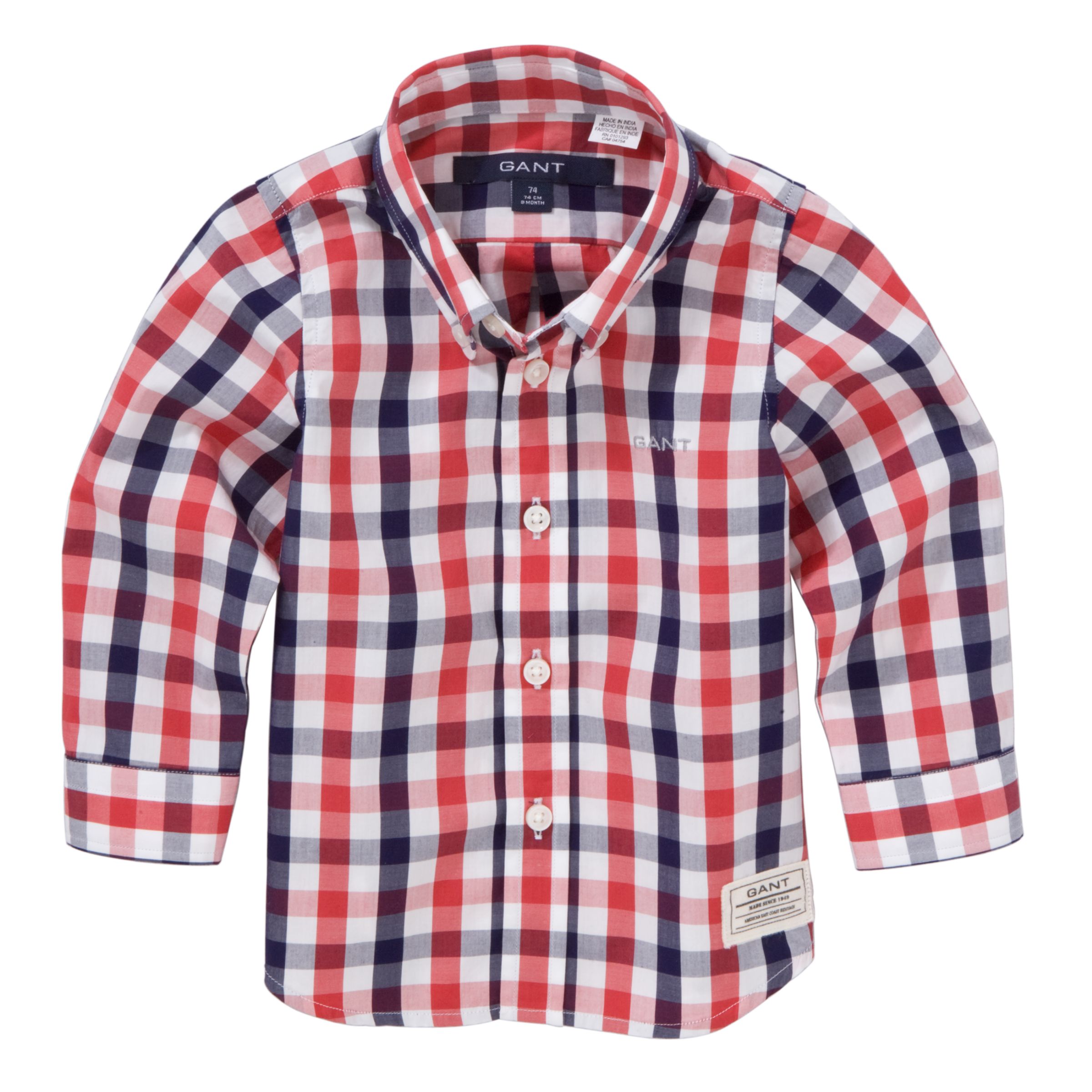 Gant Check Shirt RedBlue