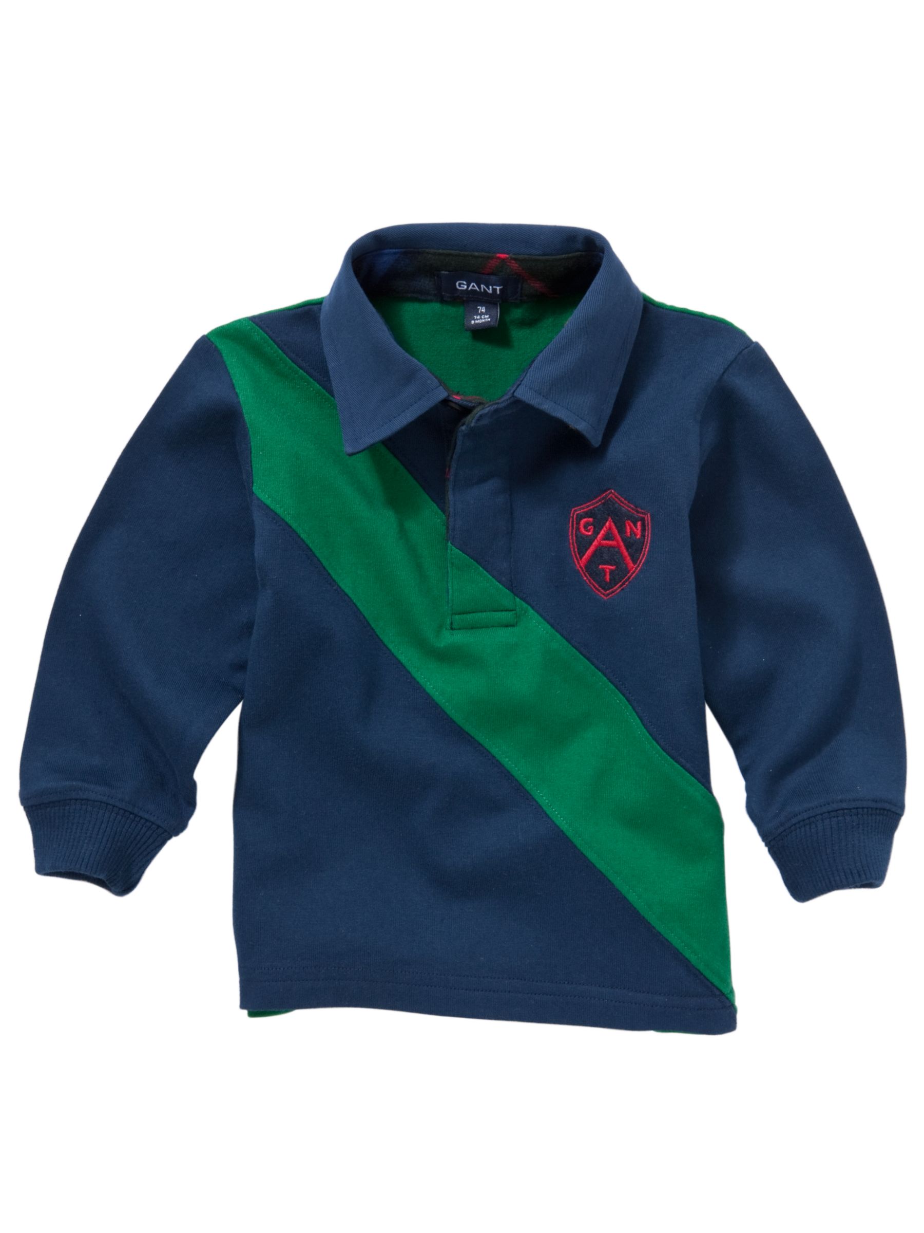 Gant Diagonal Stripe Rugby Top Navy