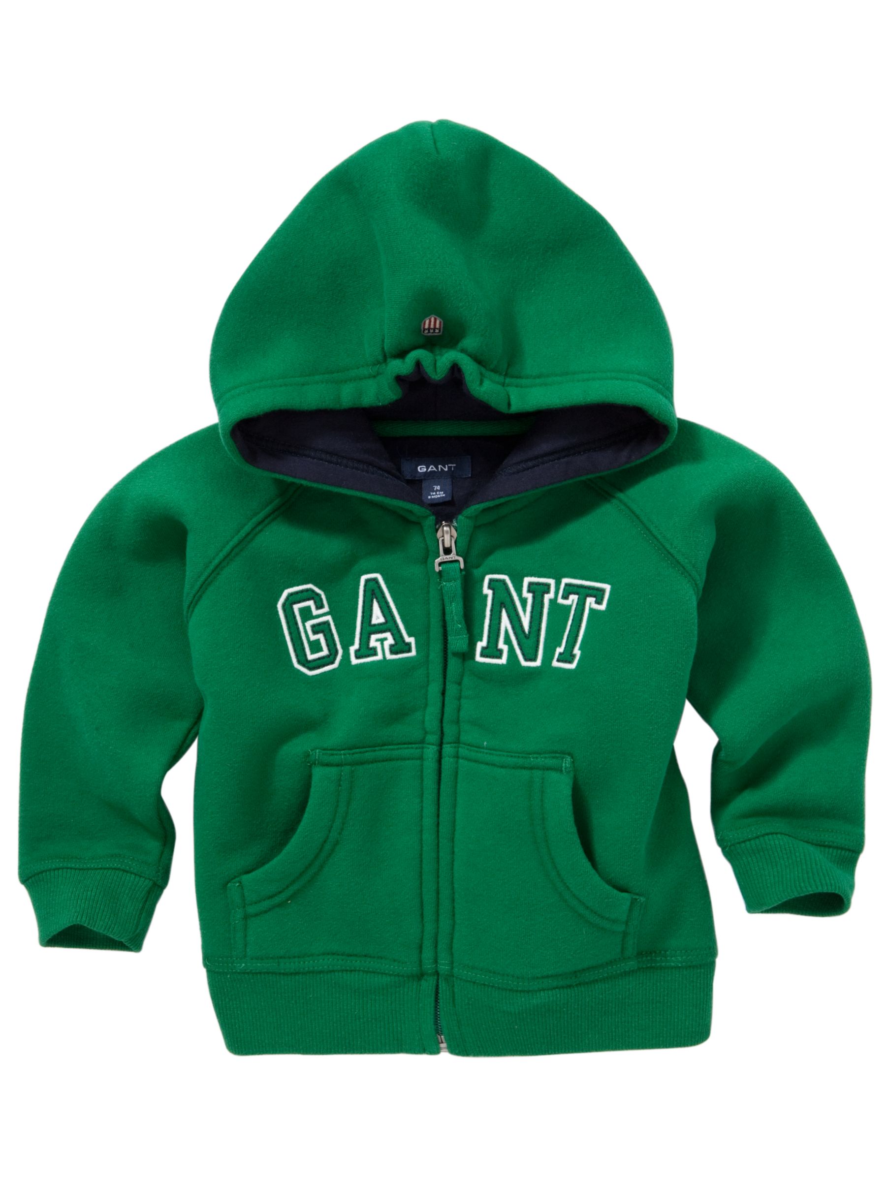 Gant Basic Zip Hoody Green
