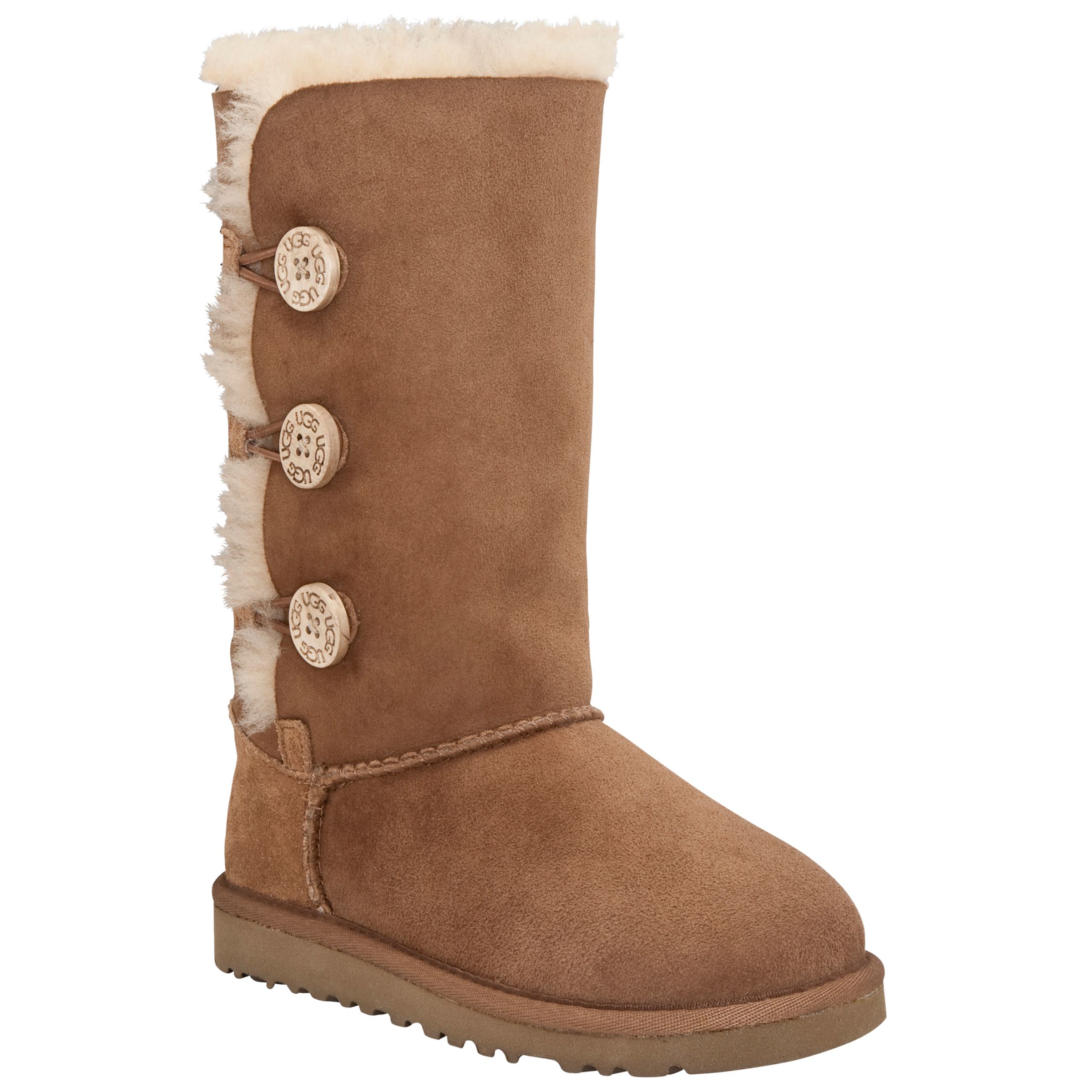 Ugg Bailey Triplet Boots, Chestnut at John Lewis