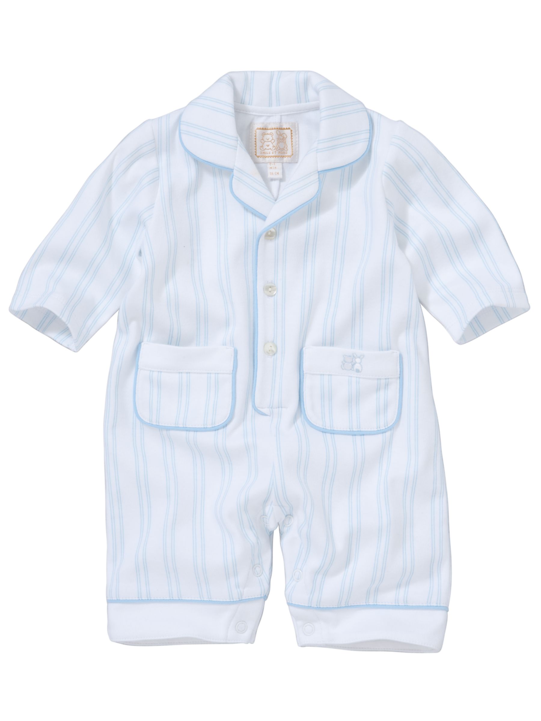 Emile et Rose Stripe Pyjamas Blue