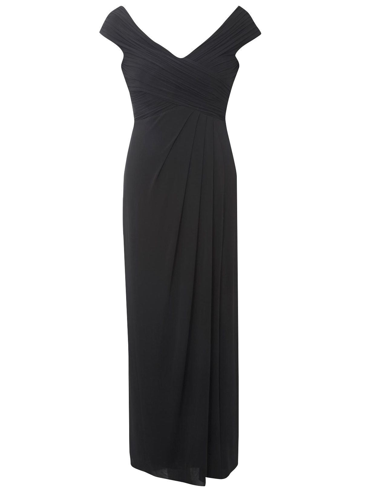 Coast Kiomara Maxi Dress, Black, 12 at John Lewis
