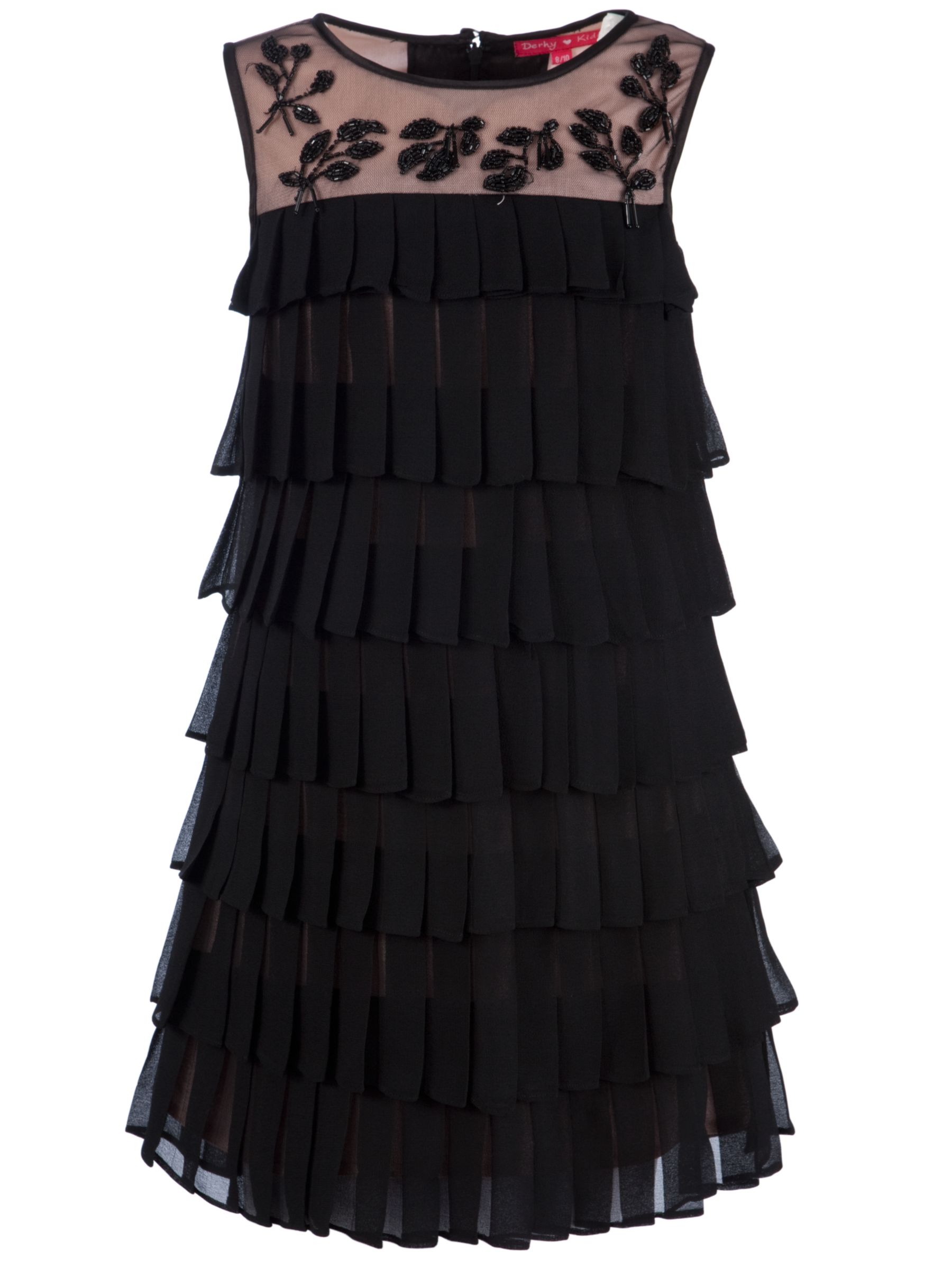 Derhy Tiered Sequin Dress Rose Pink