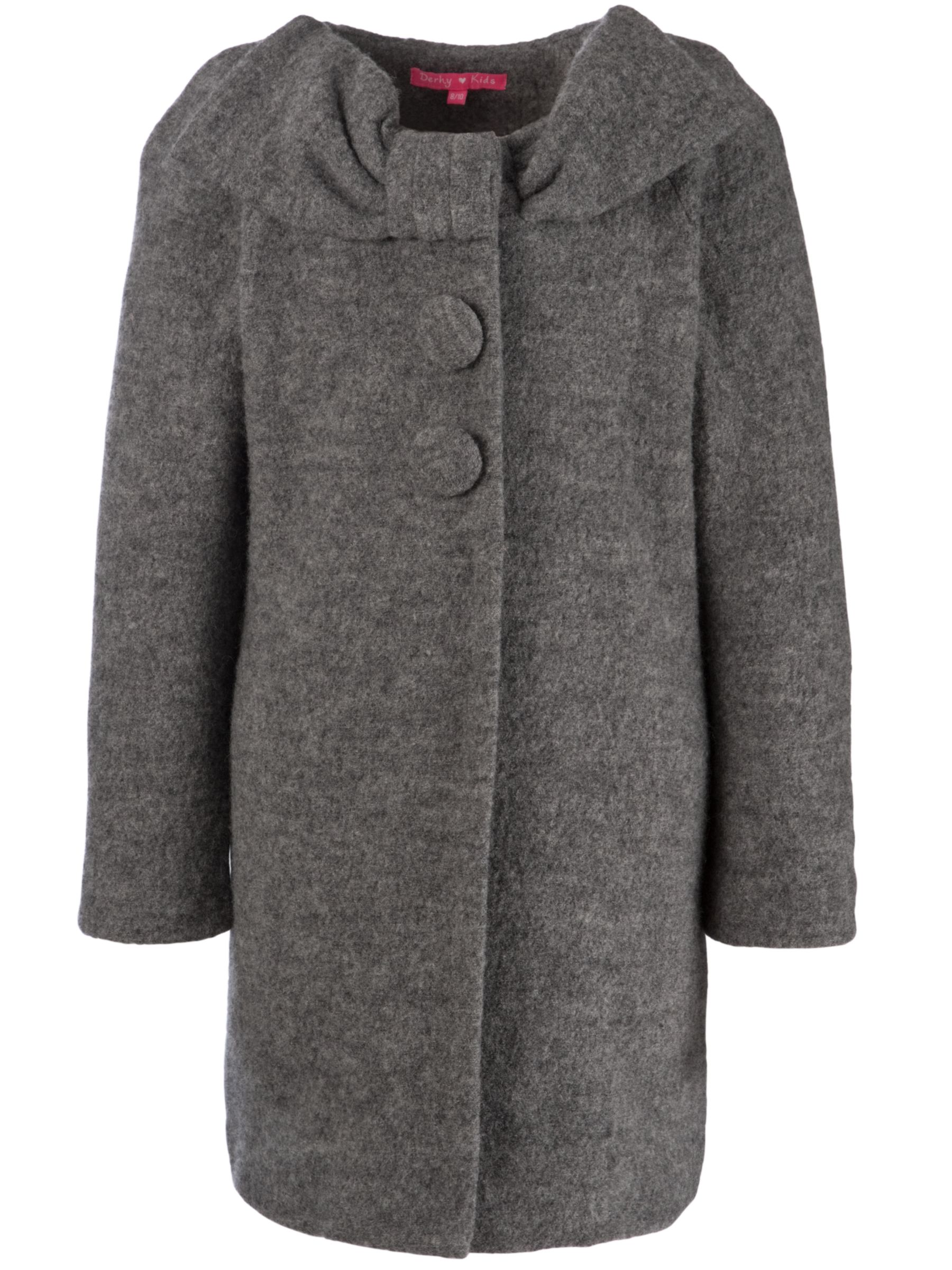 Derhy Radar Boiled Wool Coat Grey