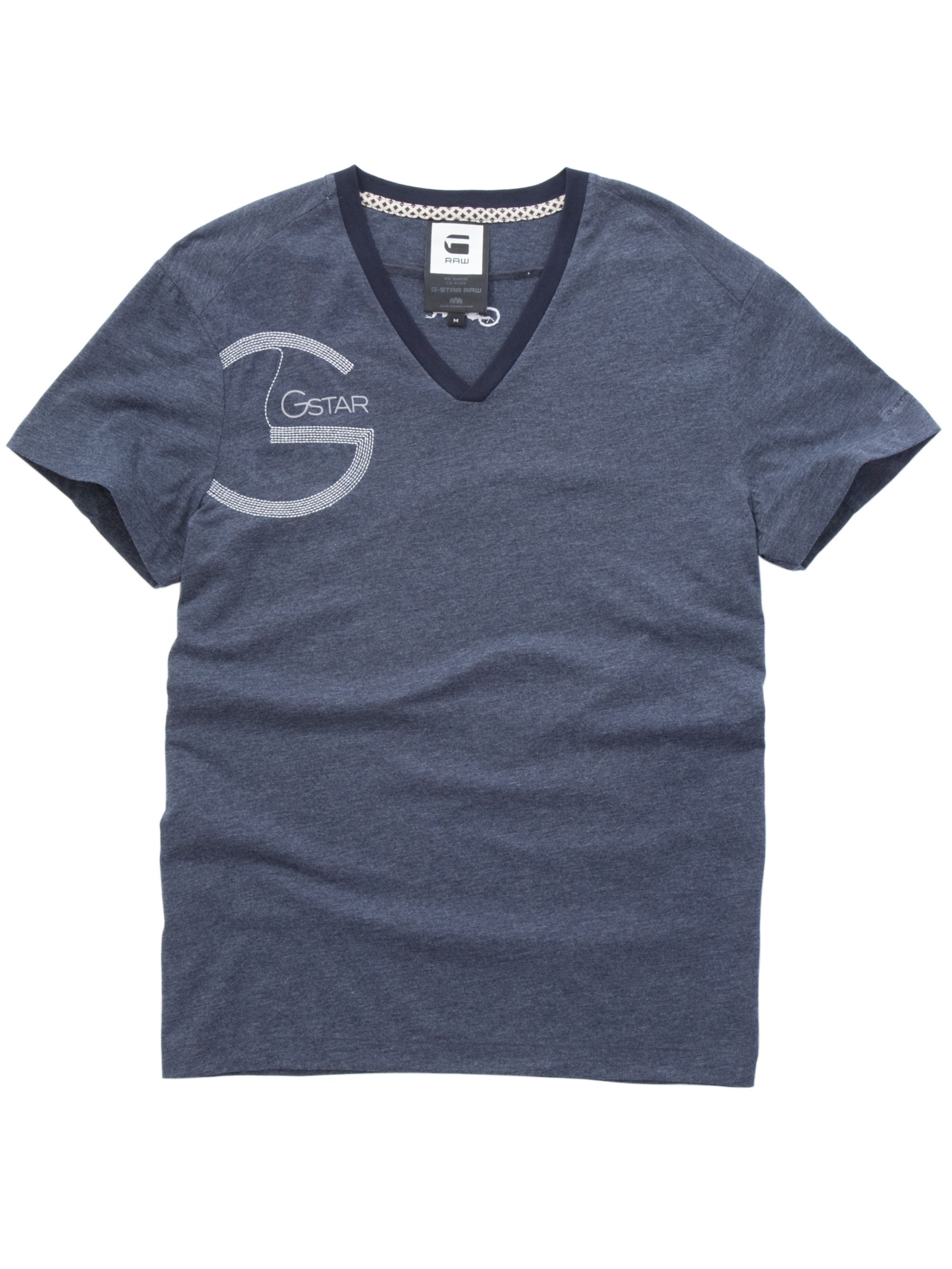 Reach V-Neck T-Shirt, Indigo
