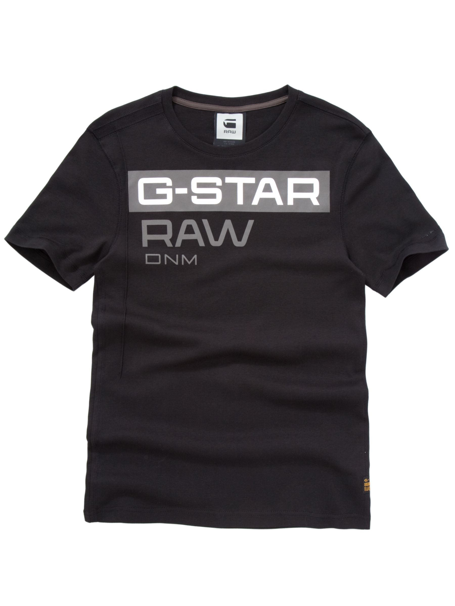 Naval Logo Print T-Shirt, Black