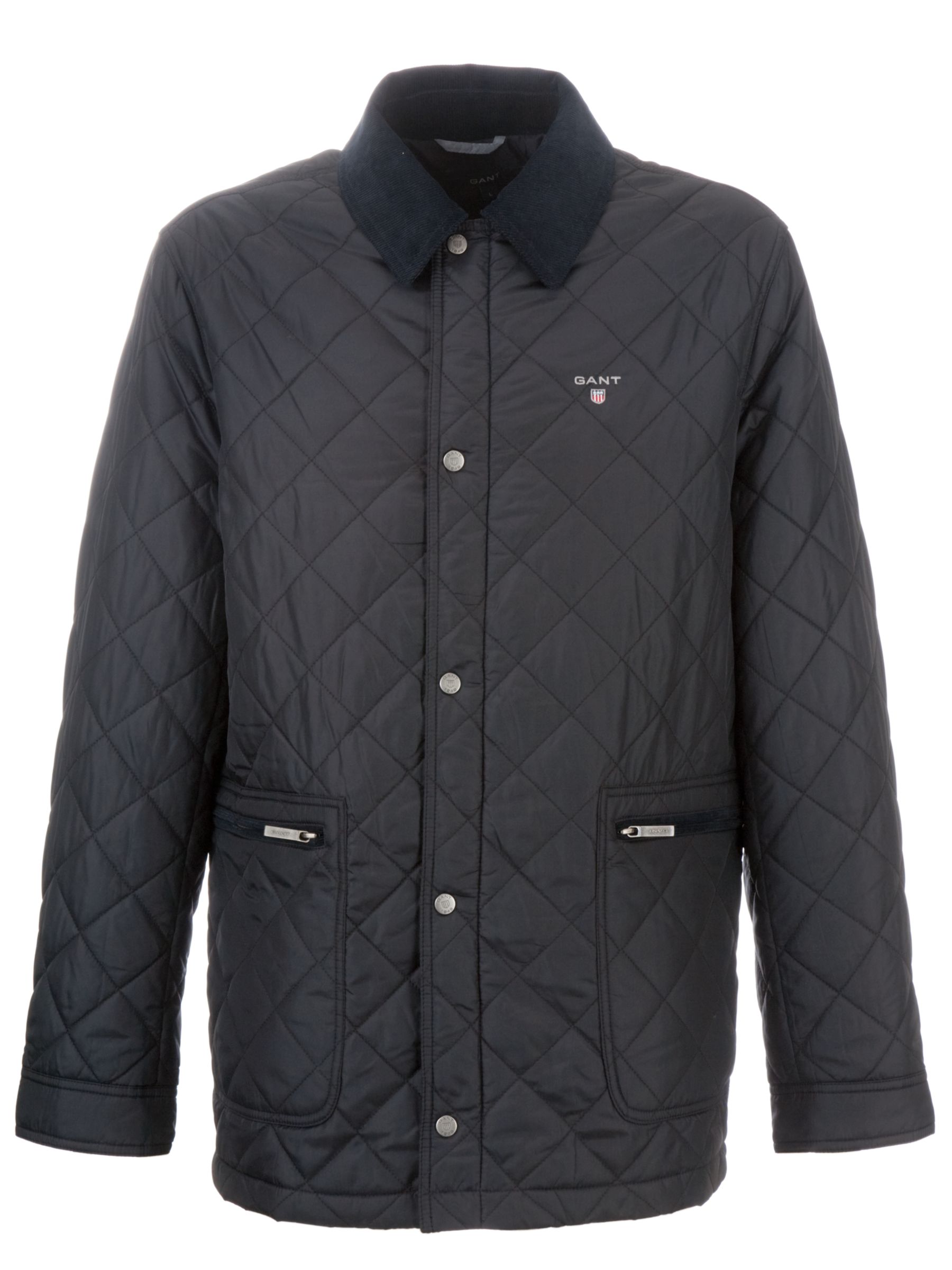Gant The Quilter Coat, Navy, L at John Lewis