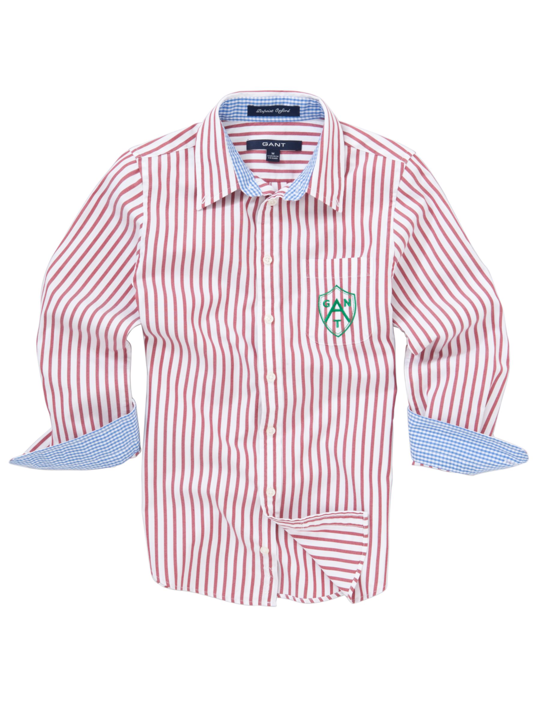 Gant Benegal Stripe Long Sleeve Shirt Red