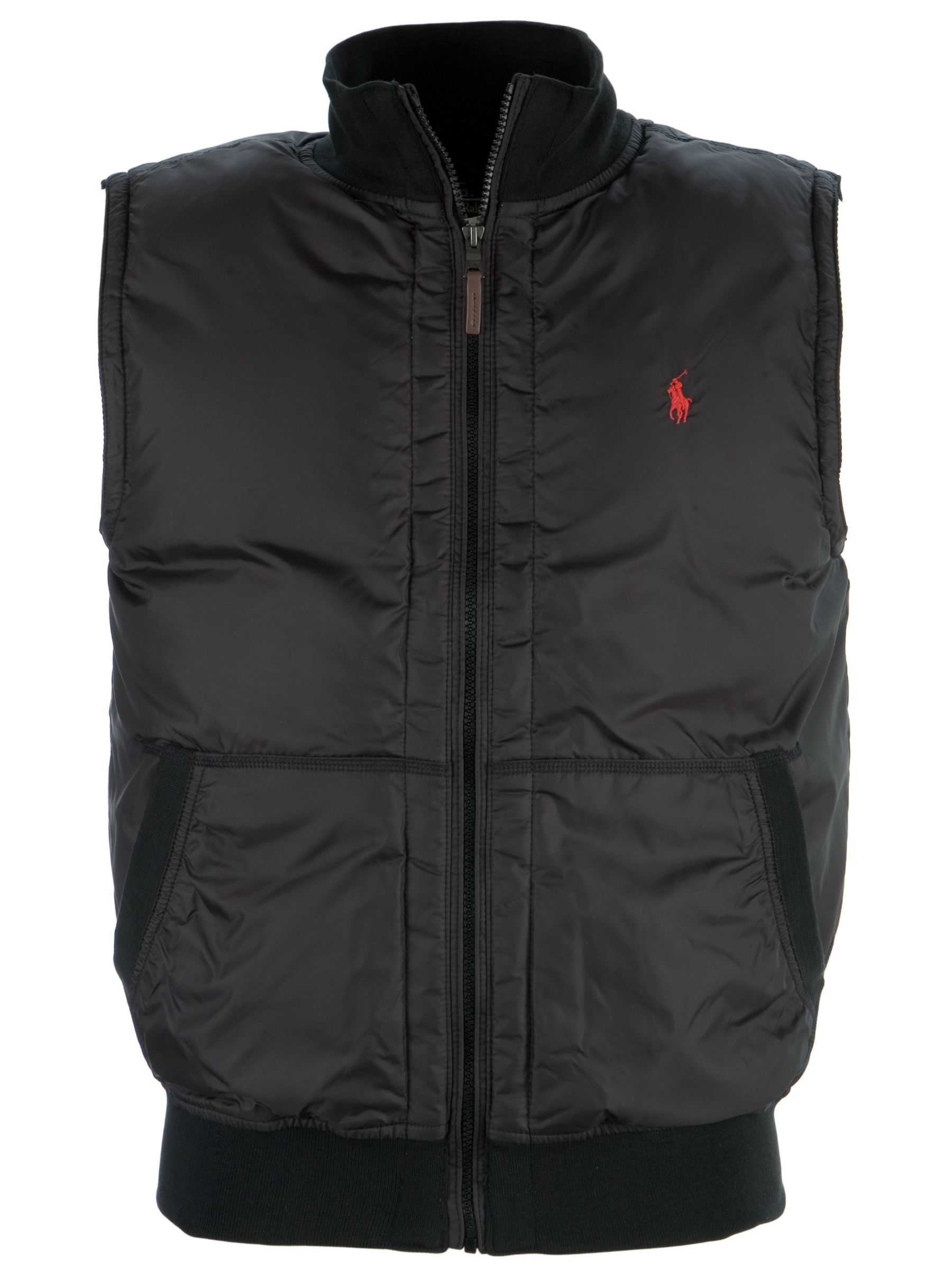 Polo Ralph Lauren Down Track Gilet, Black at John Lewis