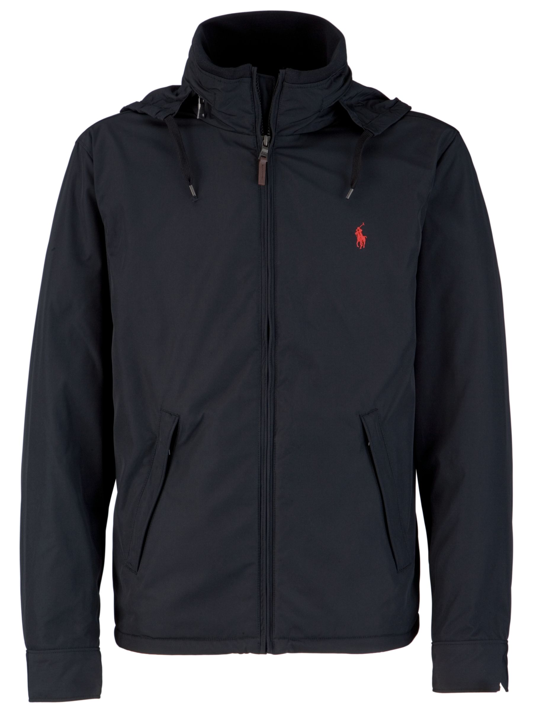 Polo Ralph Lauren Zip Up Jacket, Black at John Lewis