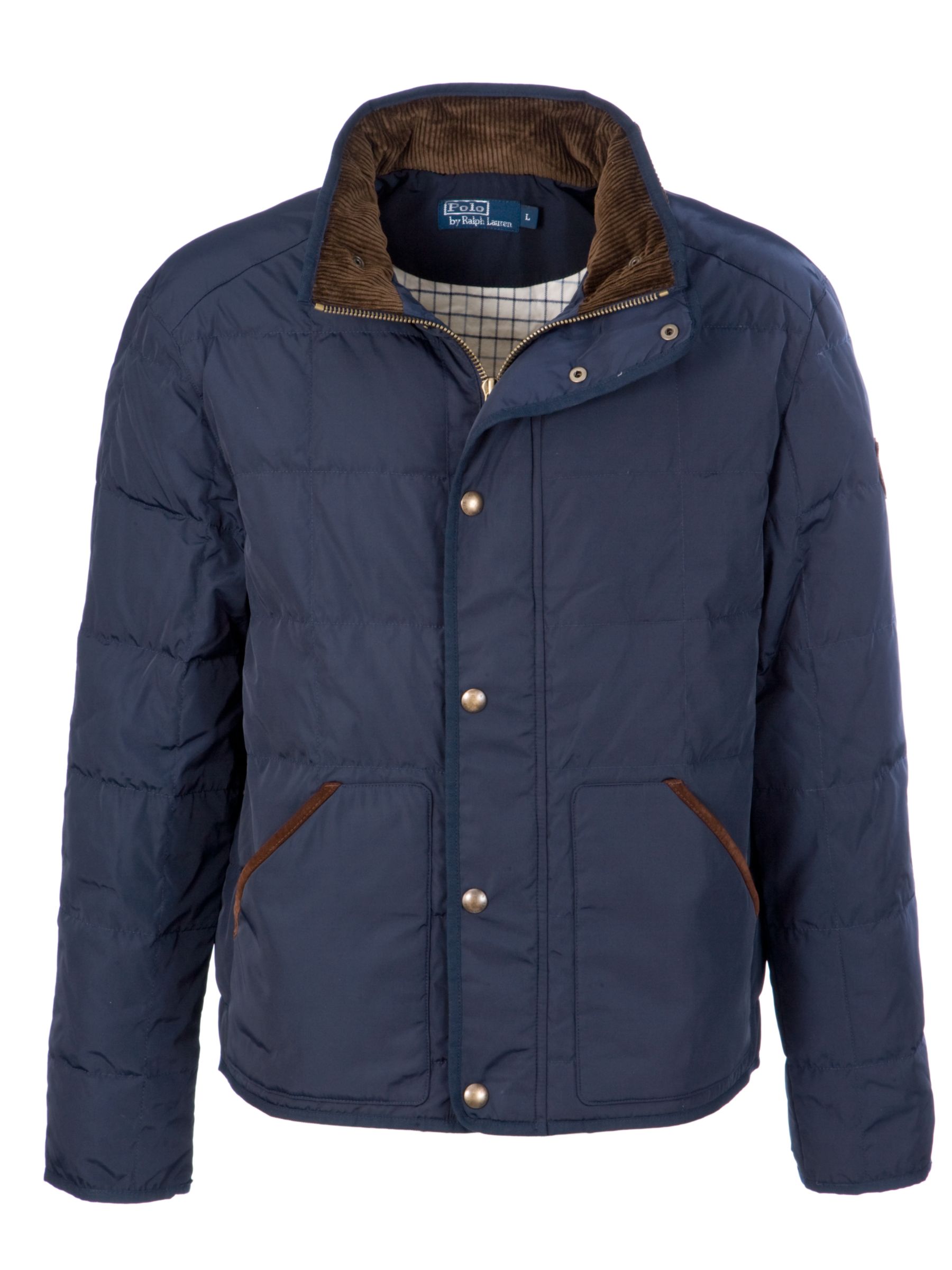 Polo Ralph Lauren Great Meadows Bomber Jacket, Navy at John Lewis