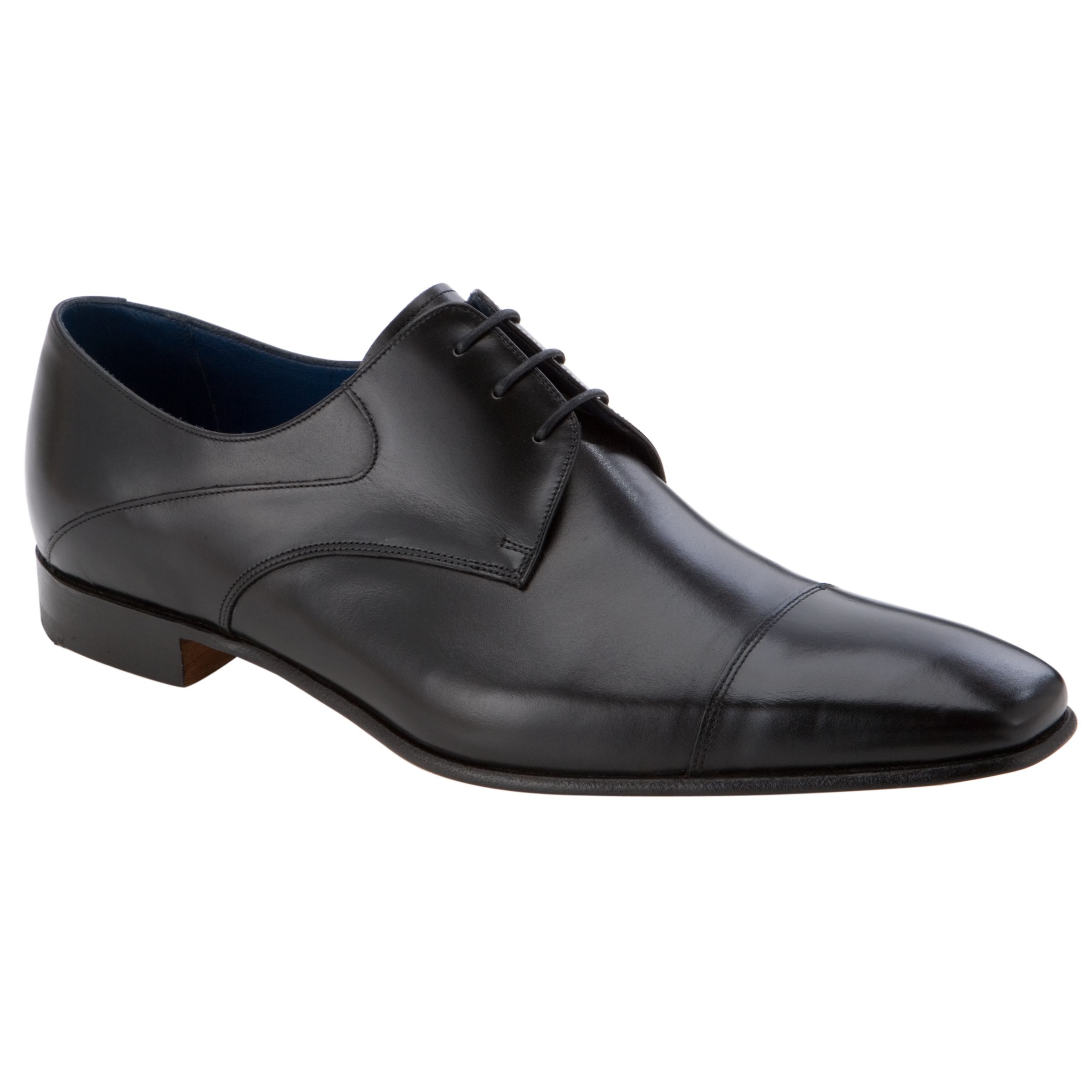 Barker Cortona Calf Skin Shoes, Black at JohnLewis