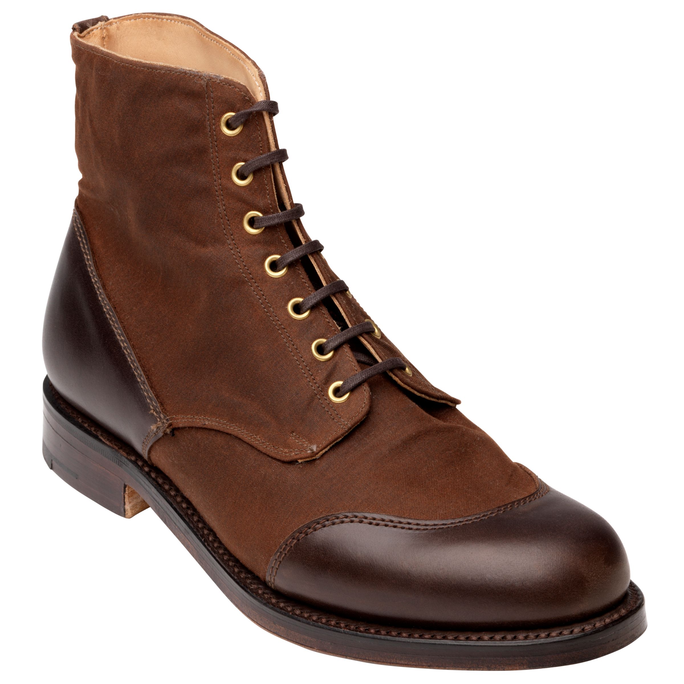 Grenson Glenn Lace Up Boots, Brown at John Lewis
