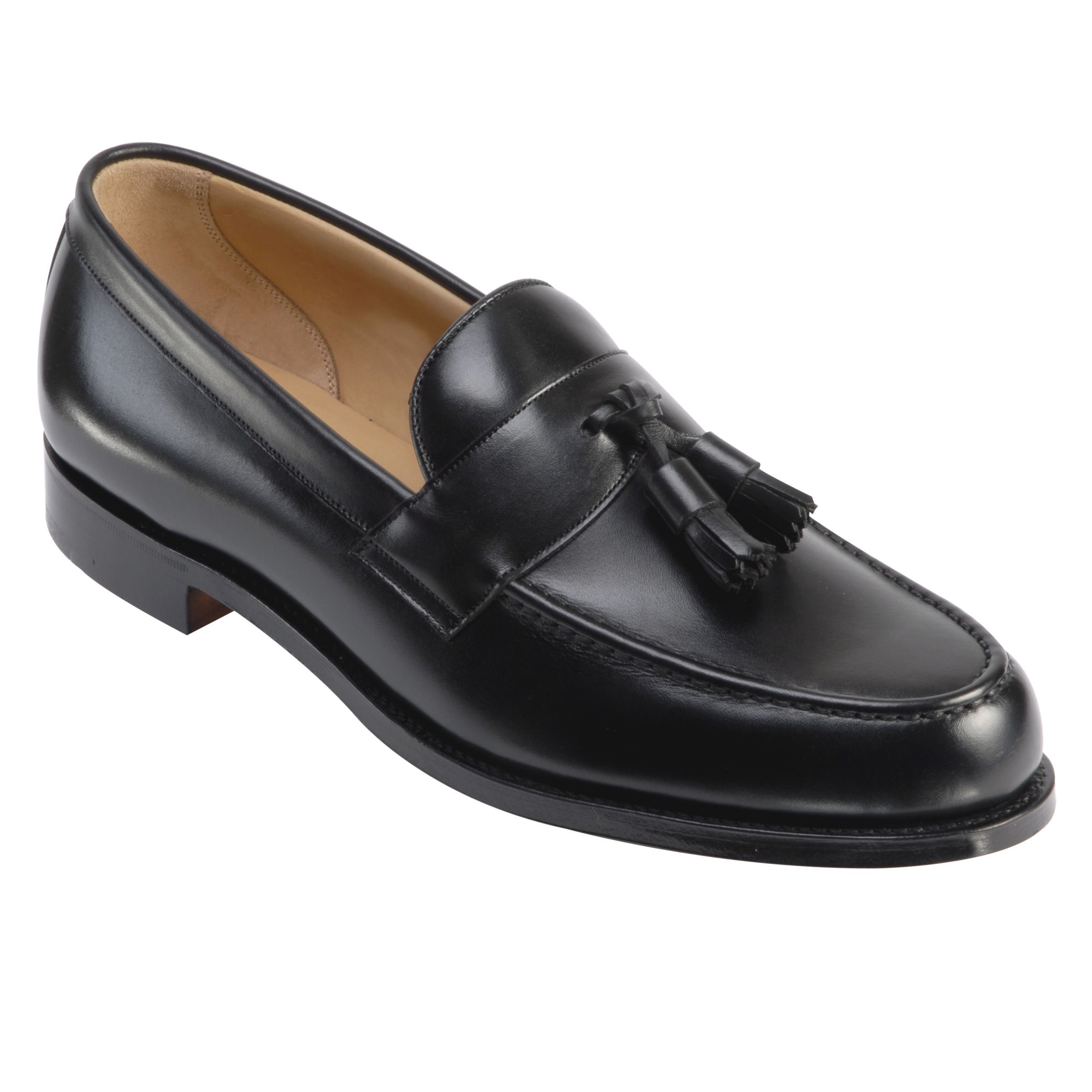 Cheaney Hamish Tassel Loafer, Black at John Lewis