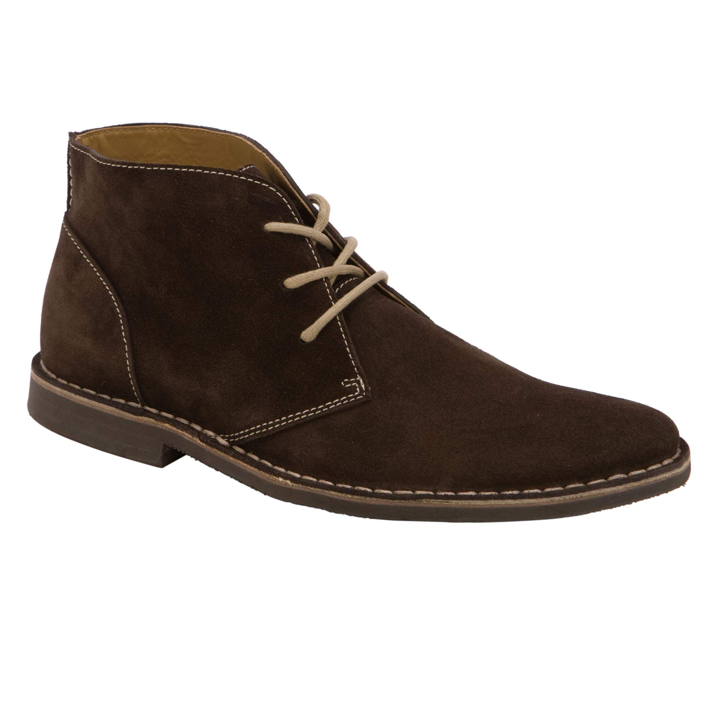 Collection, John Lewis Men Desert Boots, Macka Brown