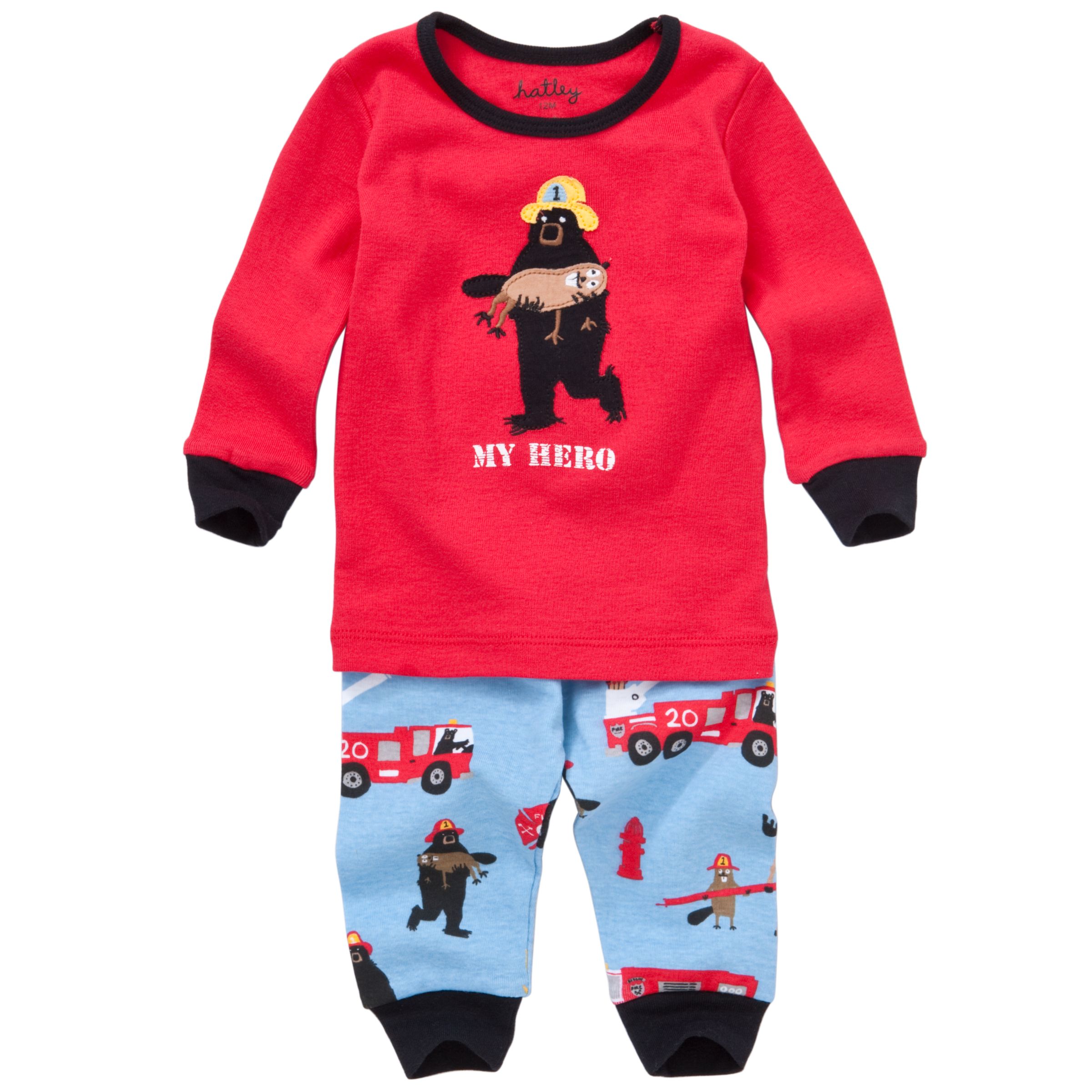 Hatley Rescue Animals Pyjama Set RedBlue