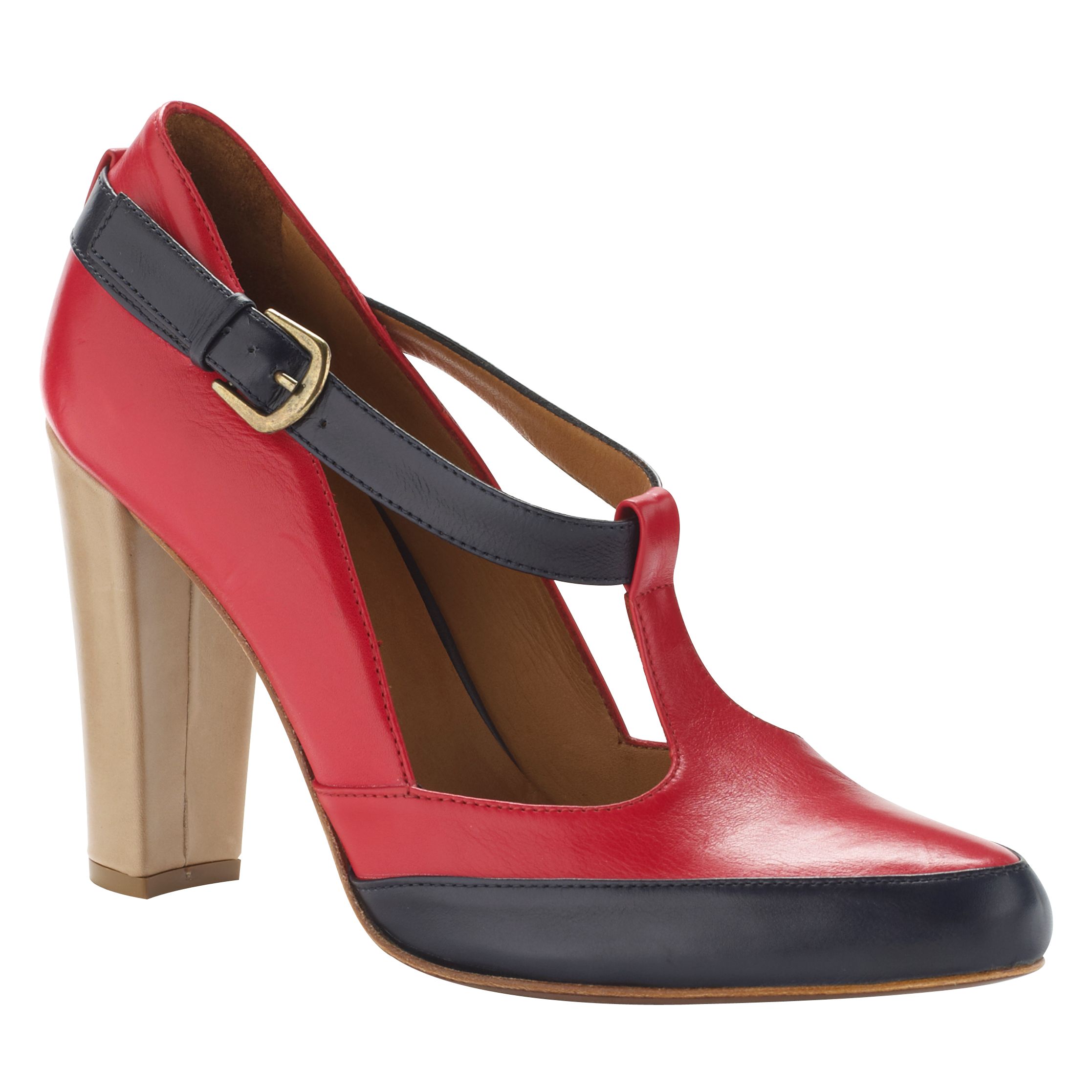 NW3 by Hobbs Holly T-Bar Shoes, Grenadine Multi, 3