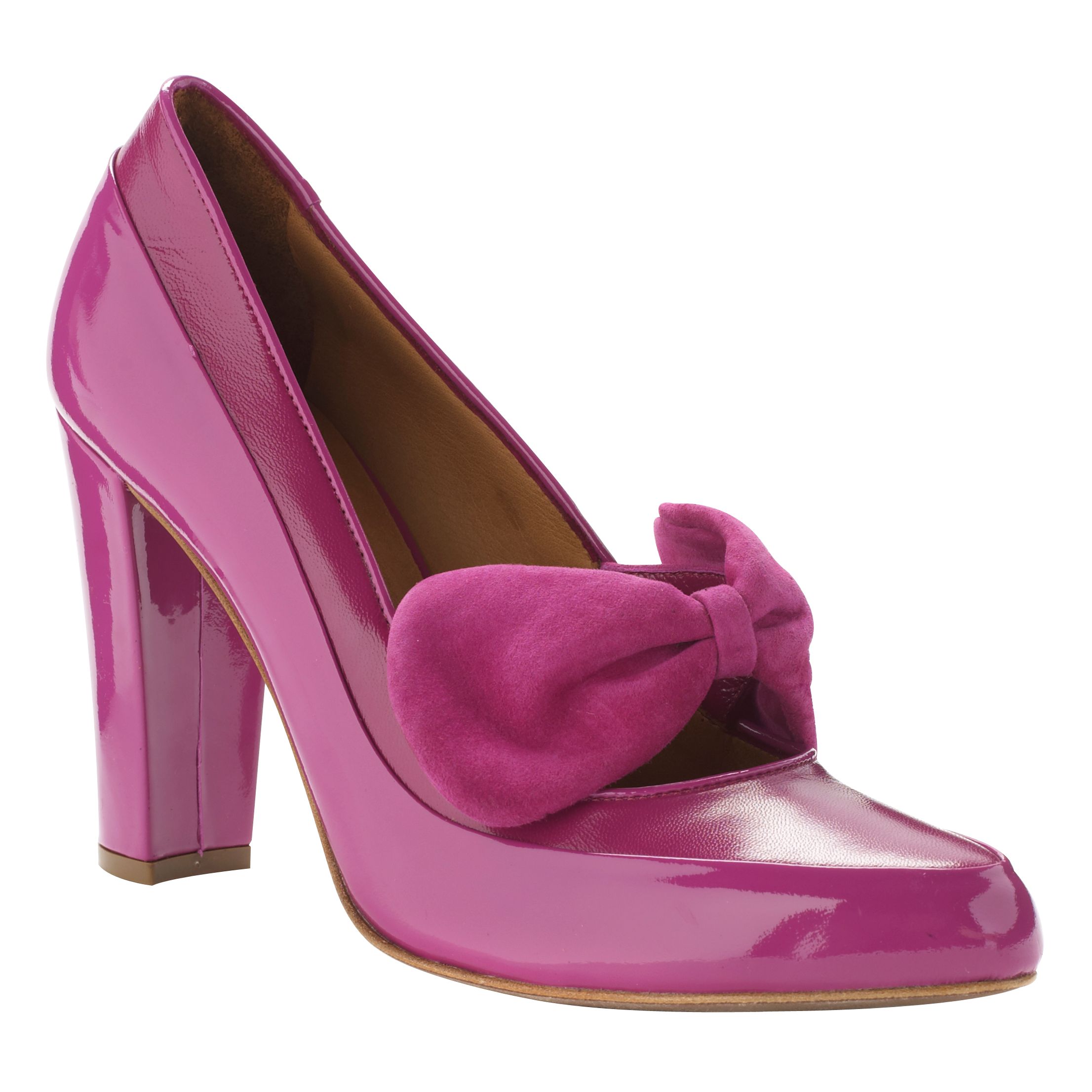 NW3 by Hobbs Bow Front Court Shoes, Peony, 3