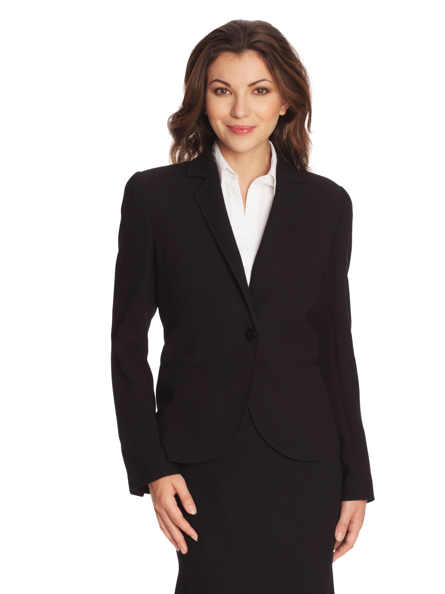 Paul Costelloe Two Button Blazer, Black at John Lewis