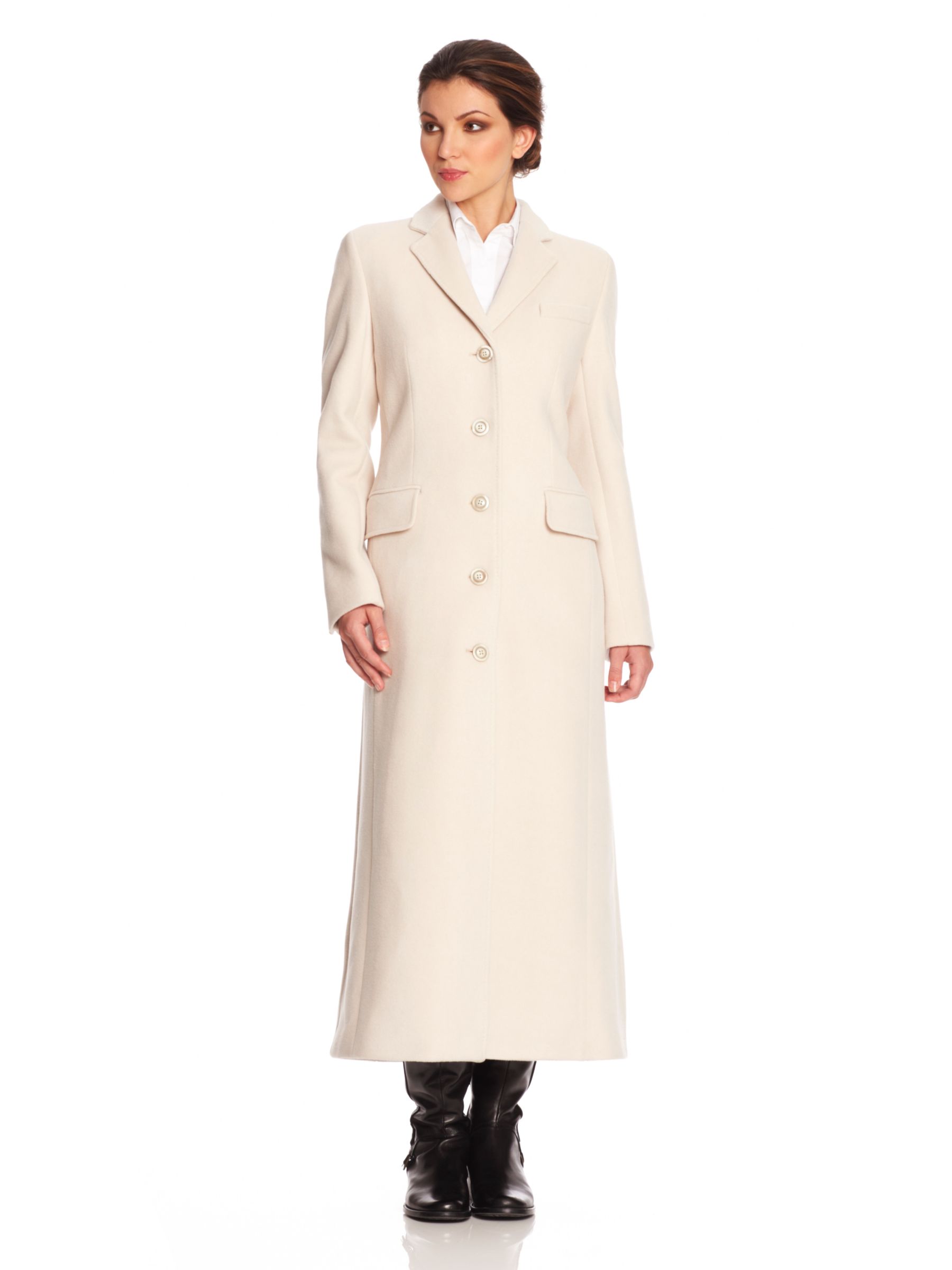 Paul Costelloe Long Riding Coat, Blonde at John Lewis