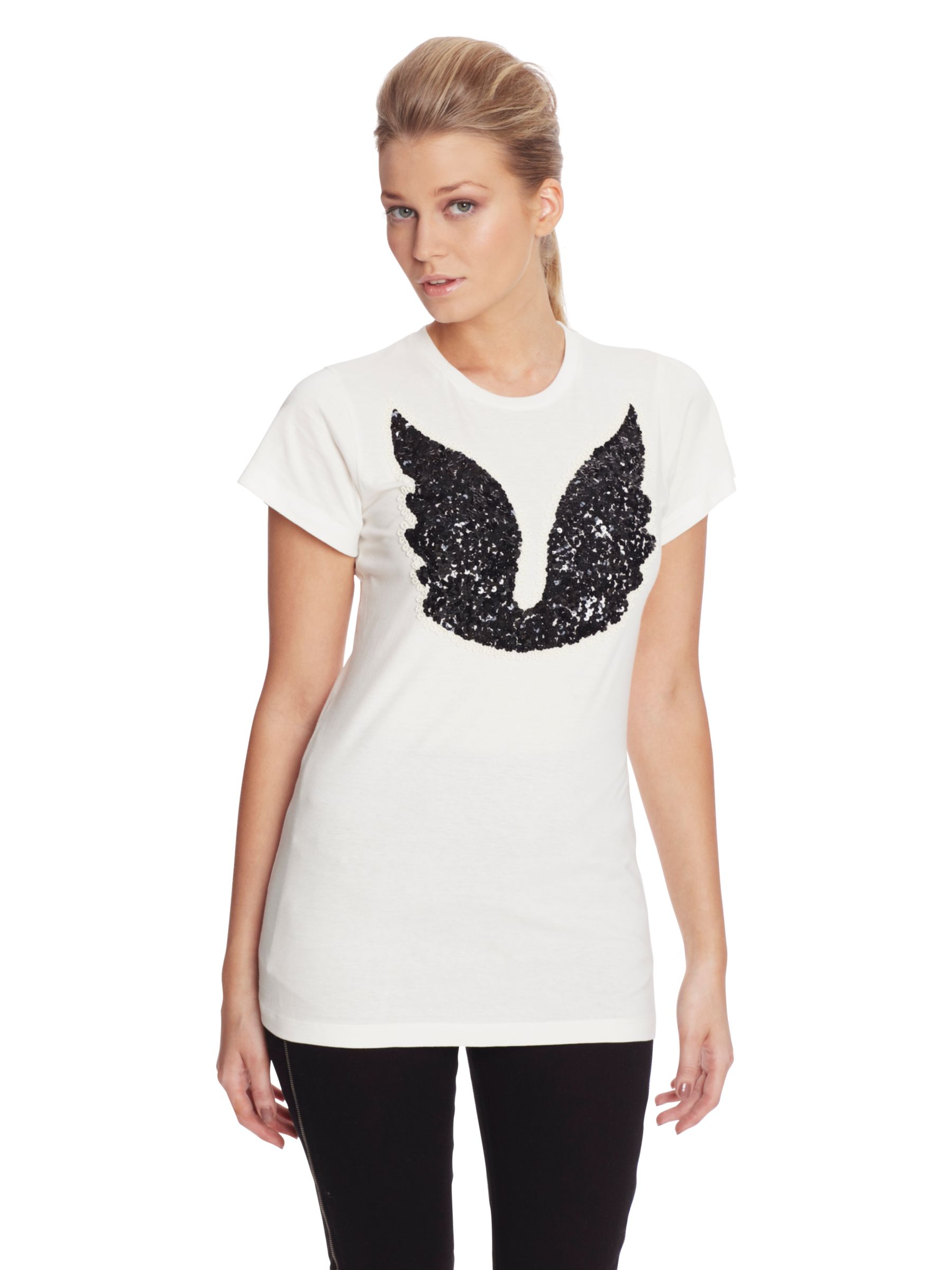 French Connection Winter Wings T-Shirt, Antique