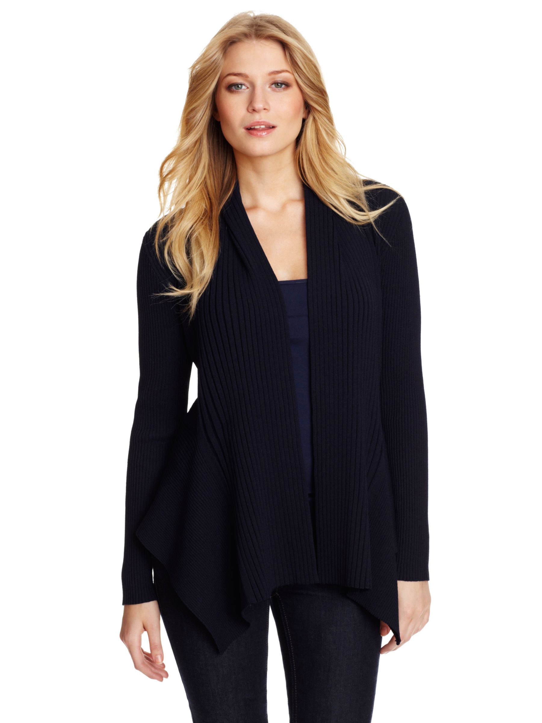 Paul Costelloe Waterfall Long Sleeve Cardigan, Ink