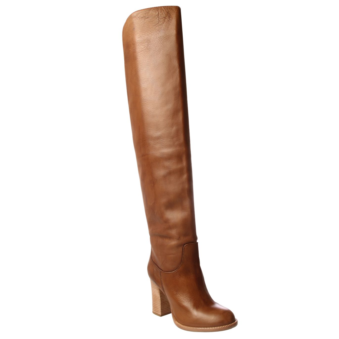 KG by Kurt Geiger Vivienne Over The Knee Boots, Tan at John Lewis