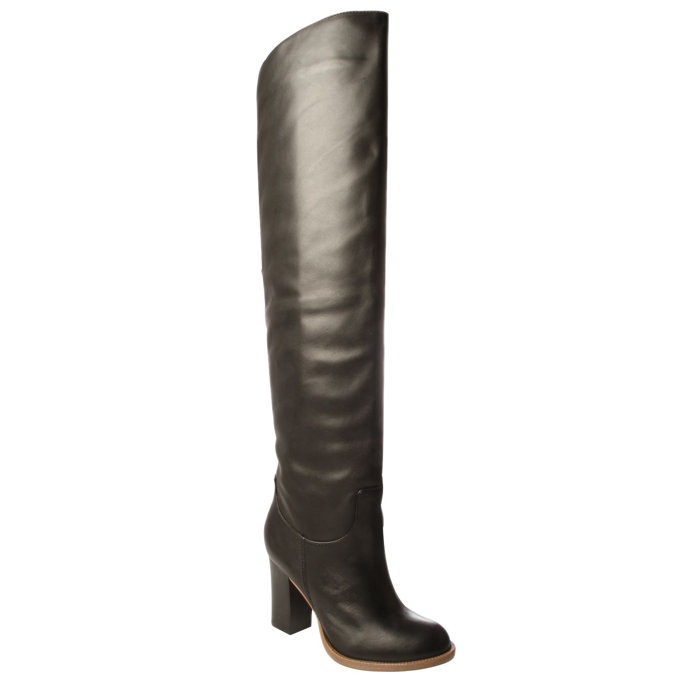 KG by Kurt Geiger Vivienne Over The Knee Boots, Black at John Lewis