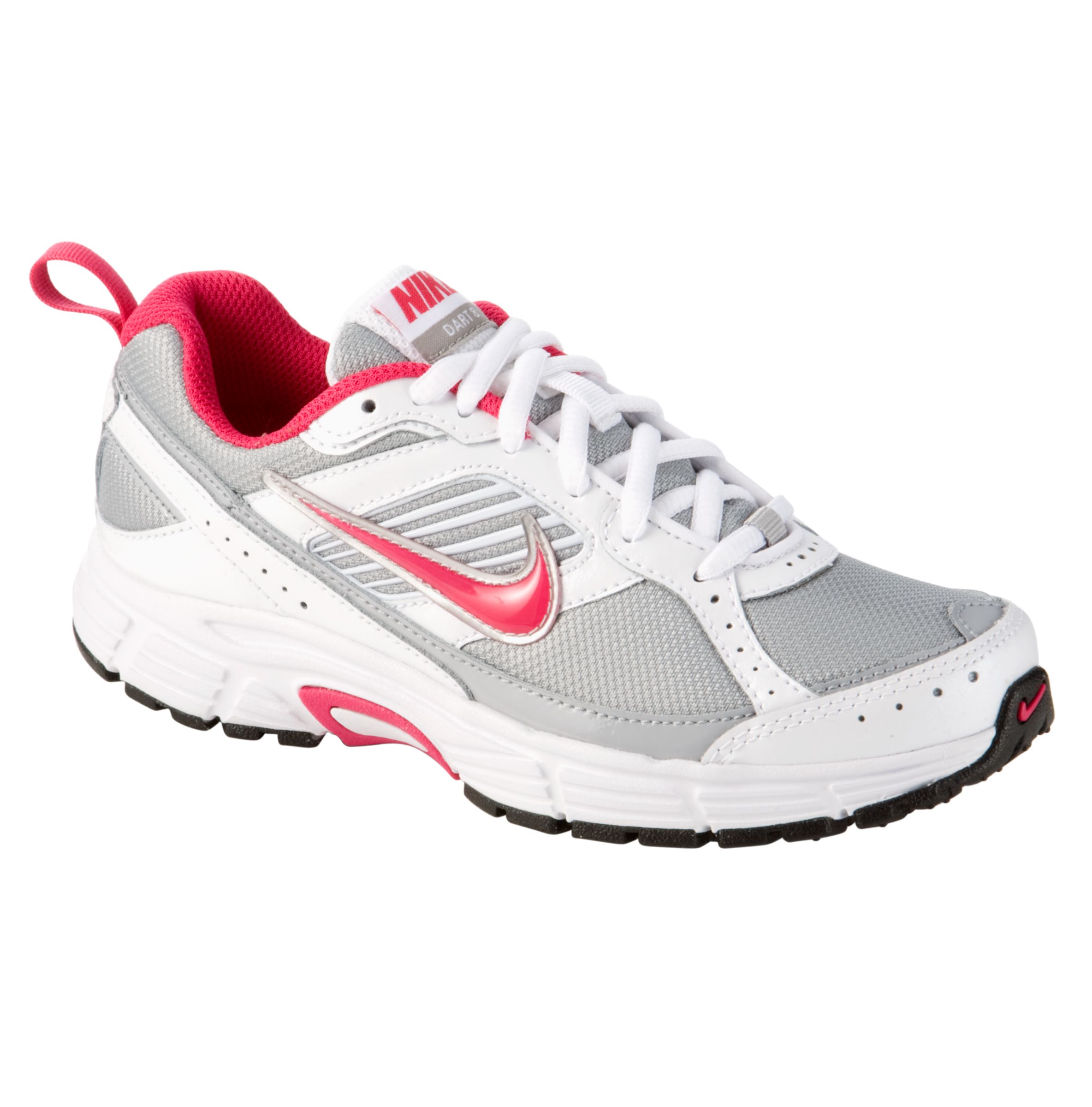 Dart 8 Running Shoes, Silver/White/Red