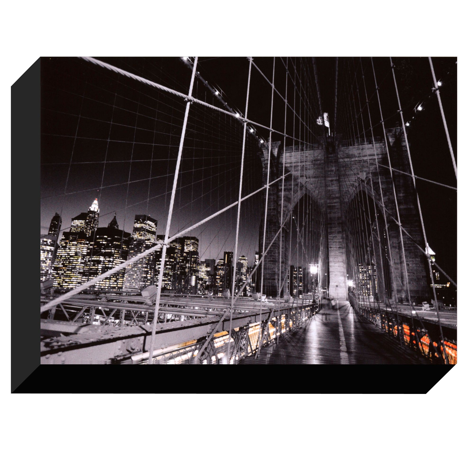 Brooklyn Bridge Tower Print, 118 x 89cm at John Lewis