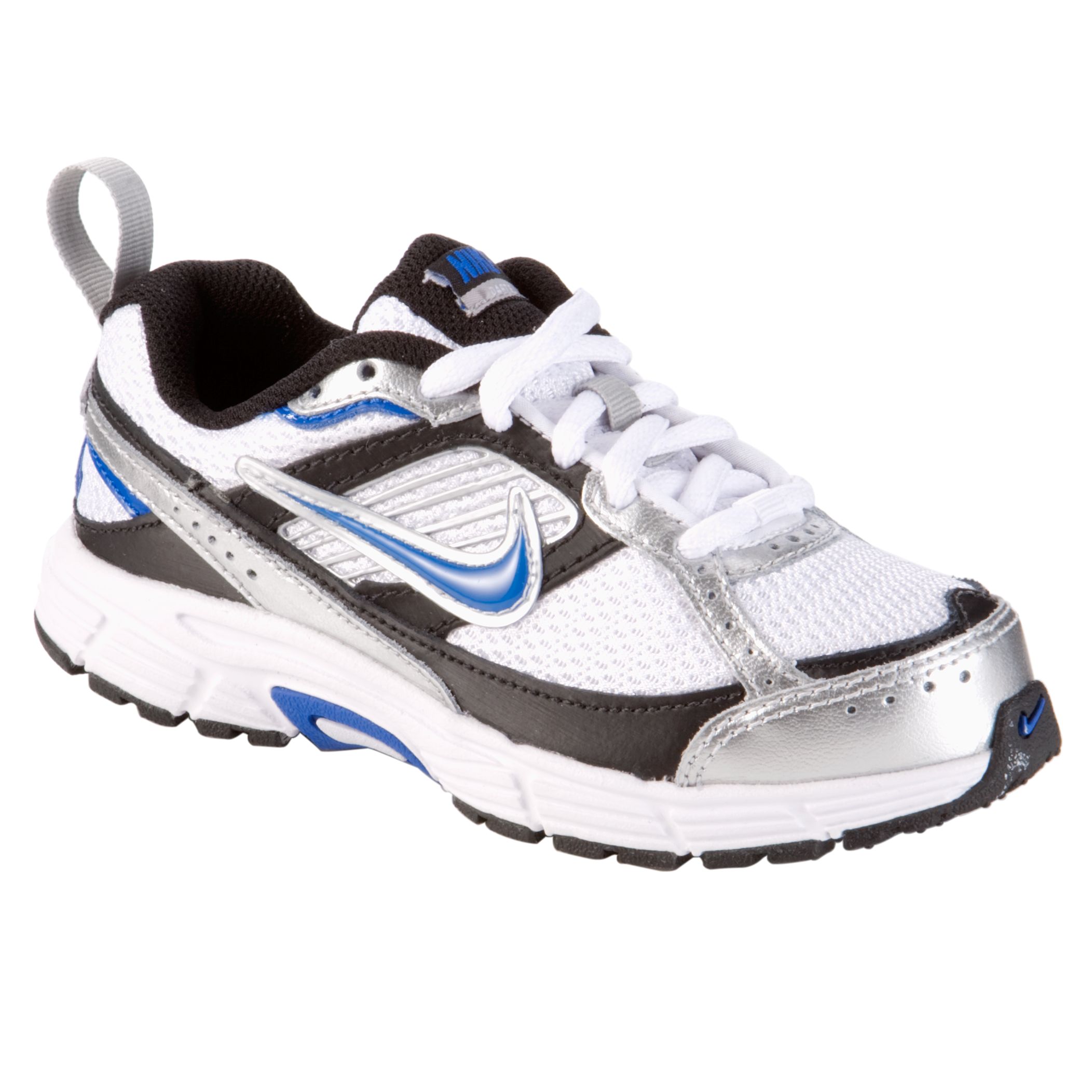 Dart Running Shoes, White/Black/Blue