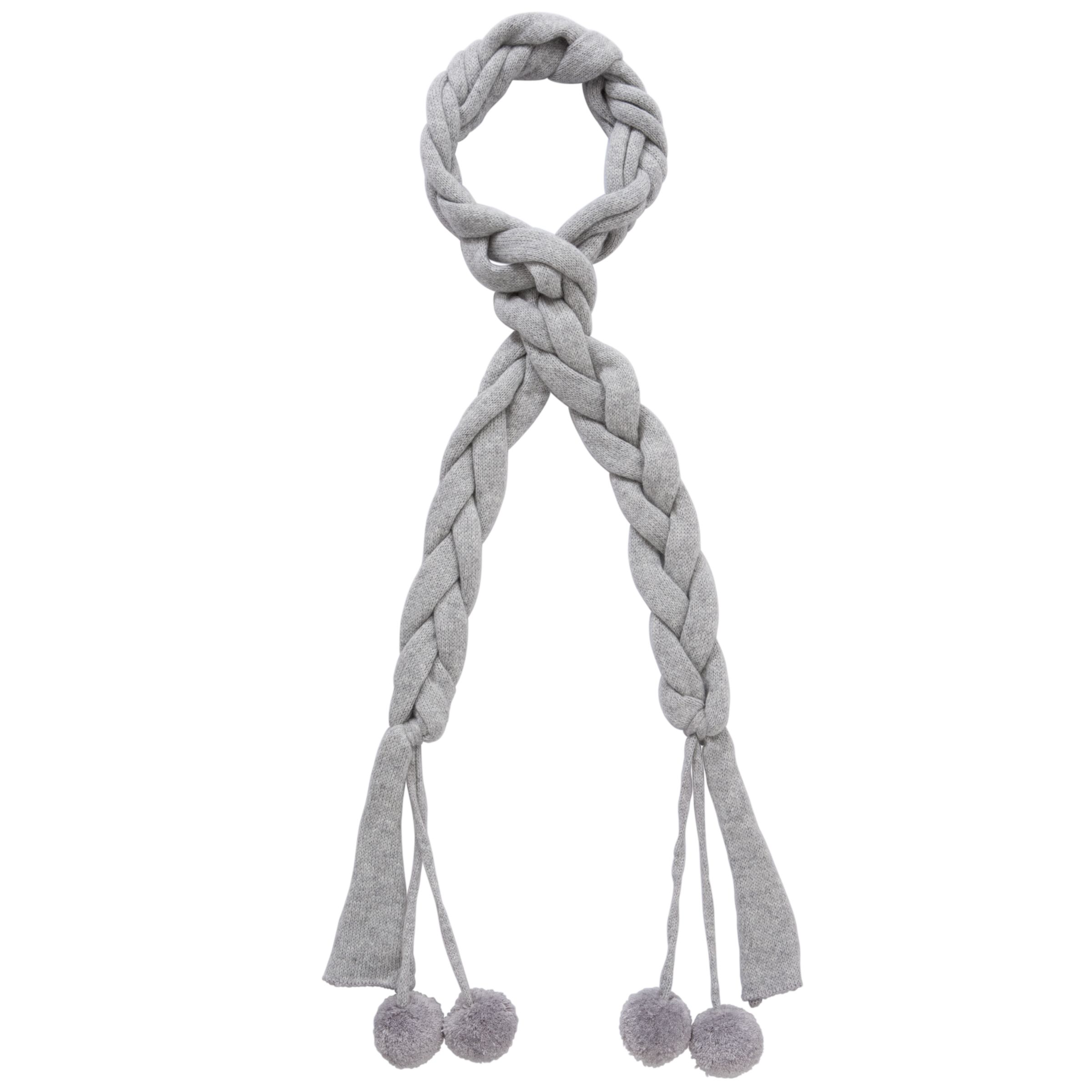 Paul Costelloe Pom Pom Scarf, Grey