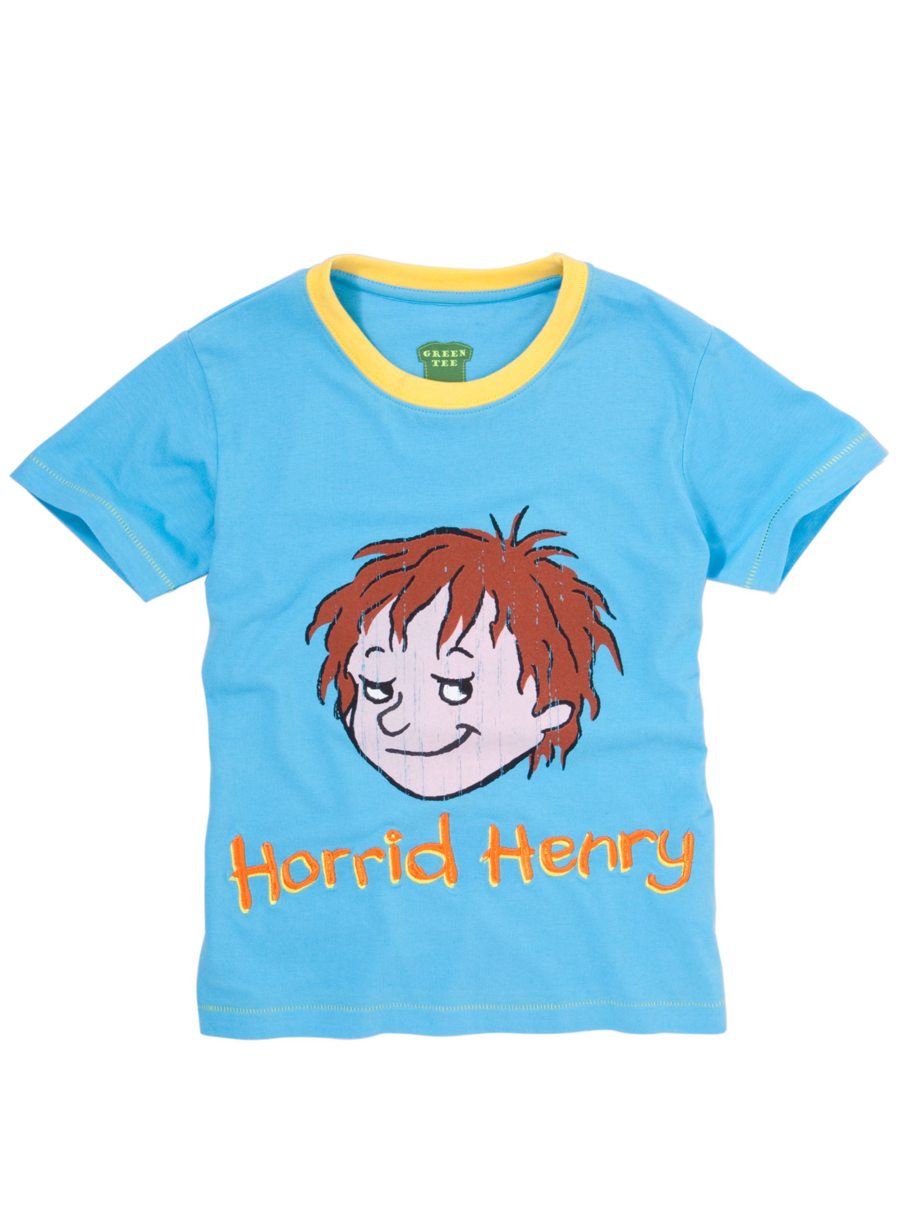 John Lewis Boy Horrid Henry T-Shirt, Blue